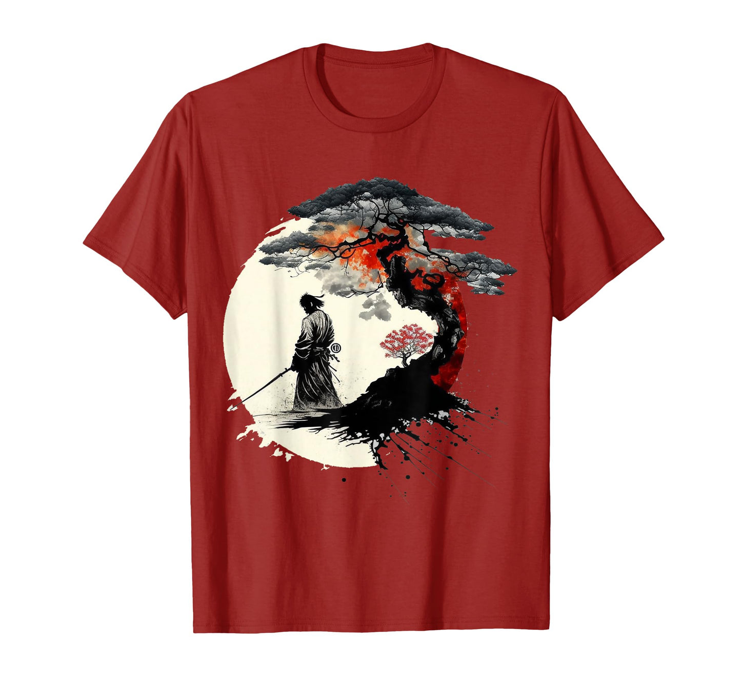 Japanese Art Aikido Tree of Life Martial Art of War Samurai T-Shirt