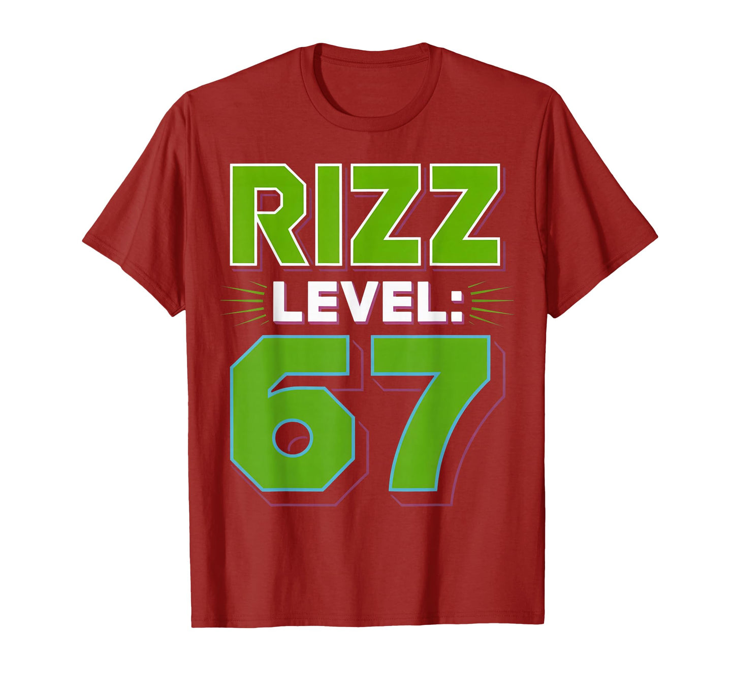 Rizz Level 67 Meme Shirt Youth Trend Six Seven 6 7 Meme 6 7 T-Shirt