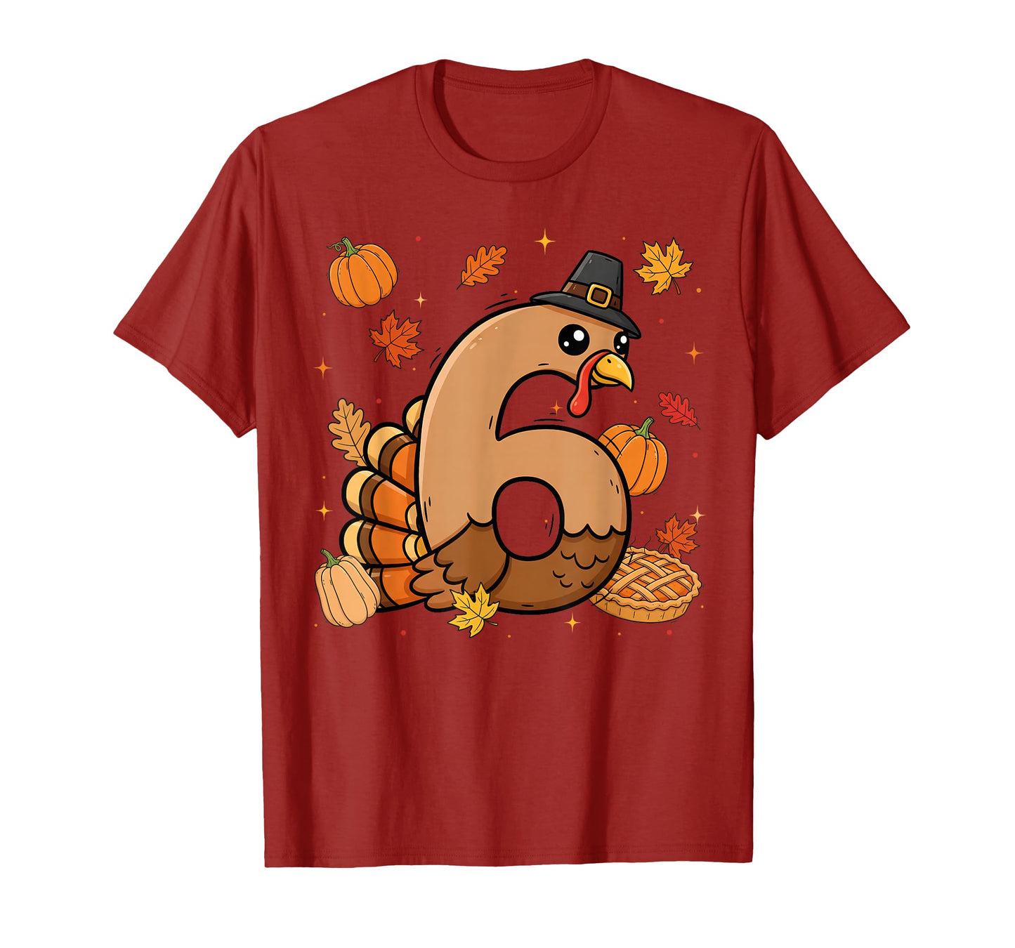 Turkey 6 Thanksgiving Pumpkin Gen Z Alpha Meme Matching T-Shirt