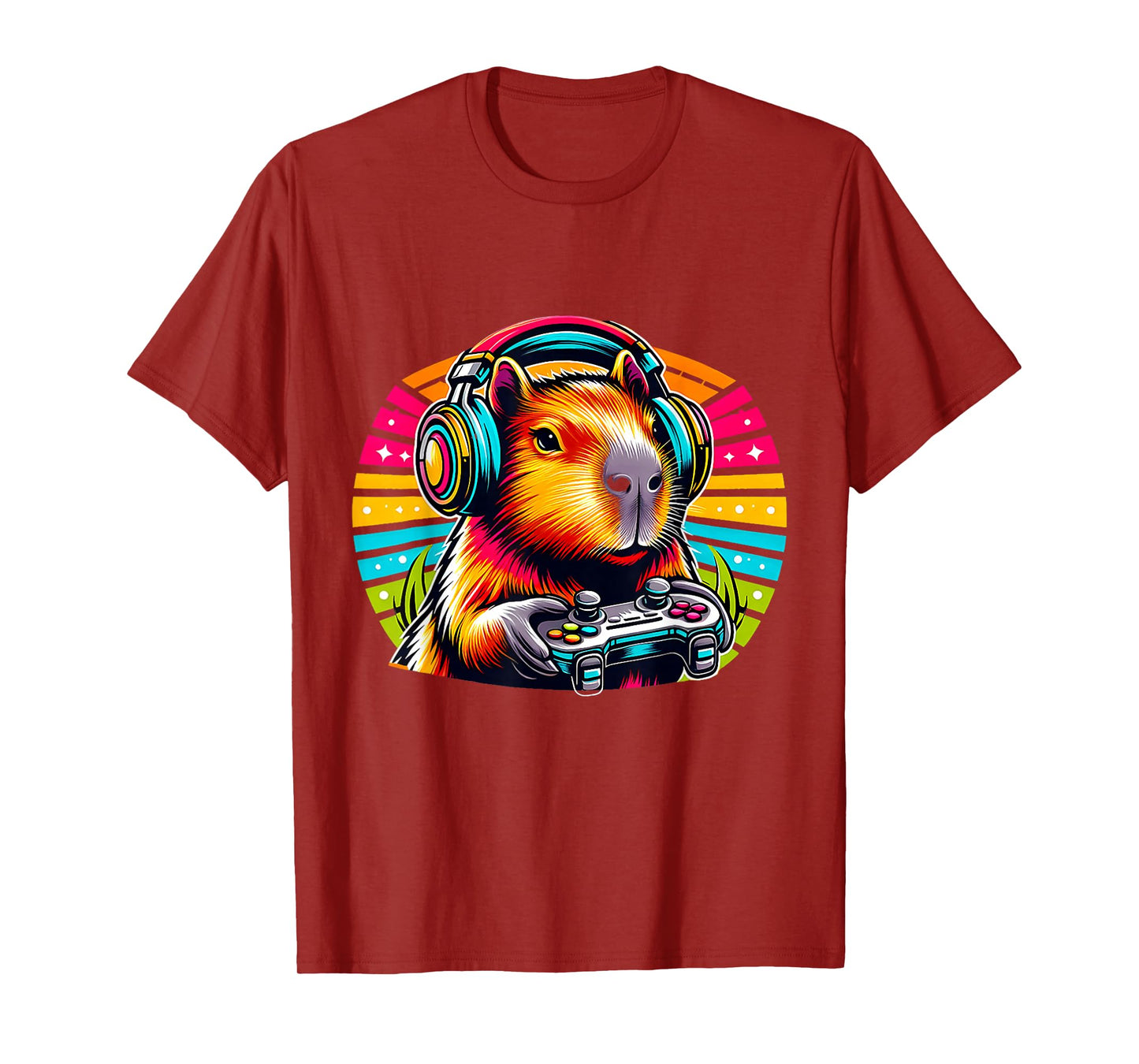 Capybara Funny Video Games Capybara Retro Vintage T-Shirt
