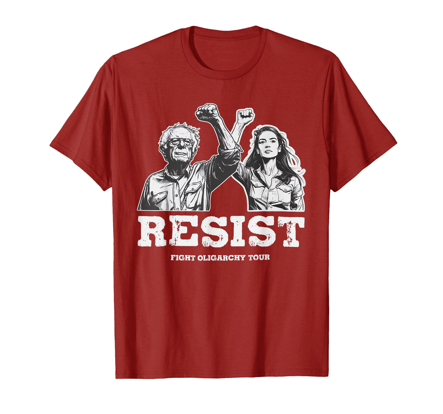 Bernie Sanders AOC Fighting Oligarchy Tour T-Shirt