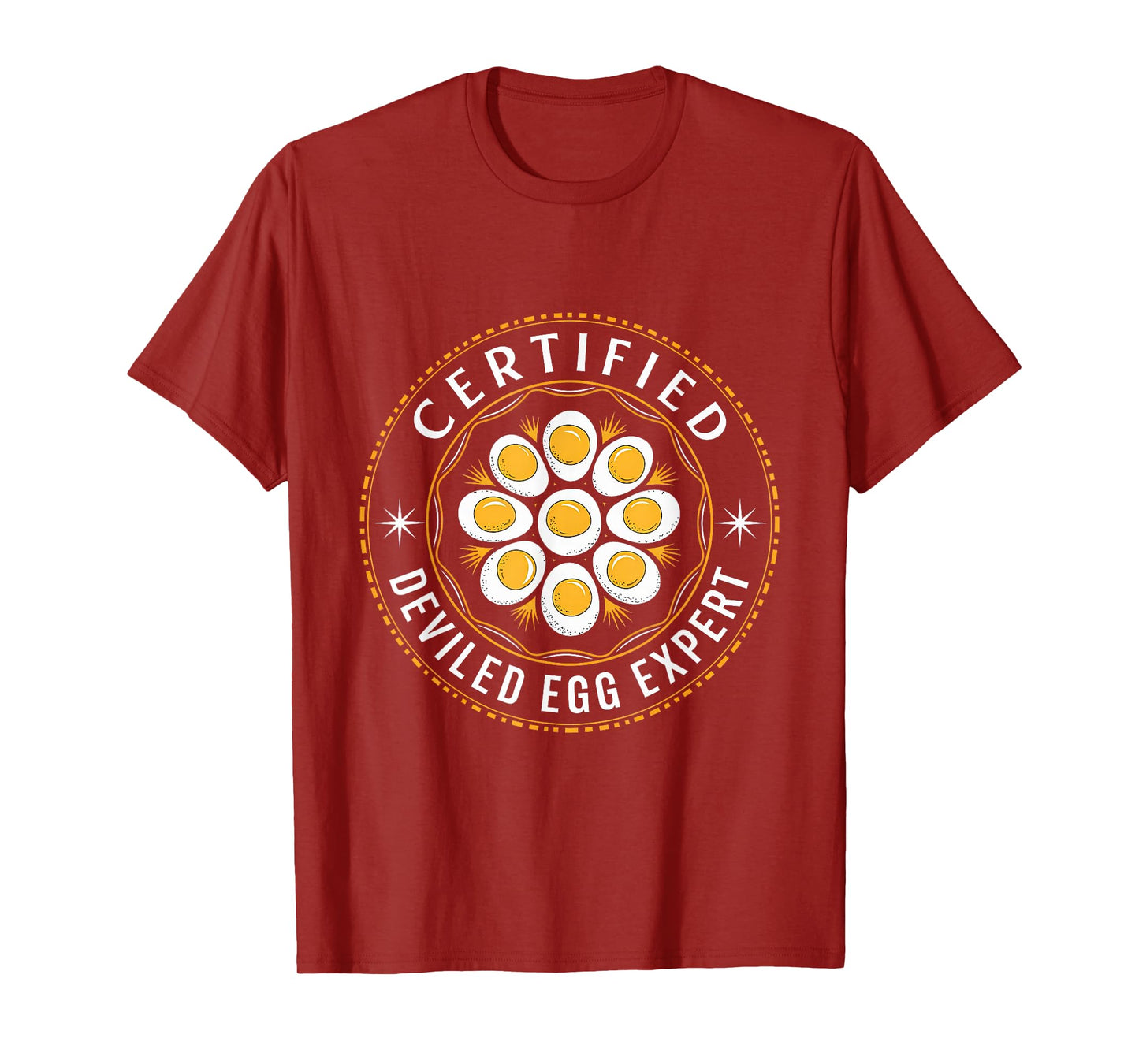 Certified Deviled Egg Expert Omelet Food Lover Women Men T-Shirt