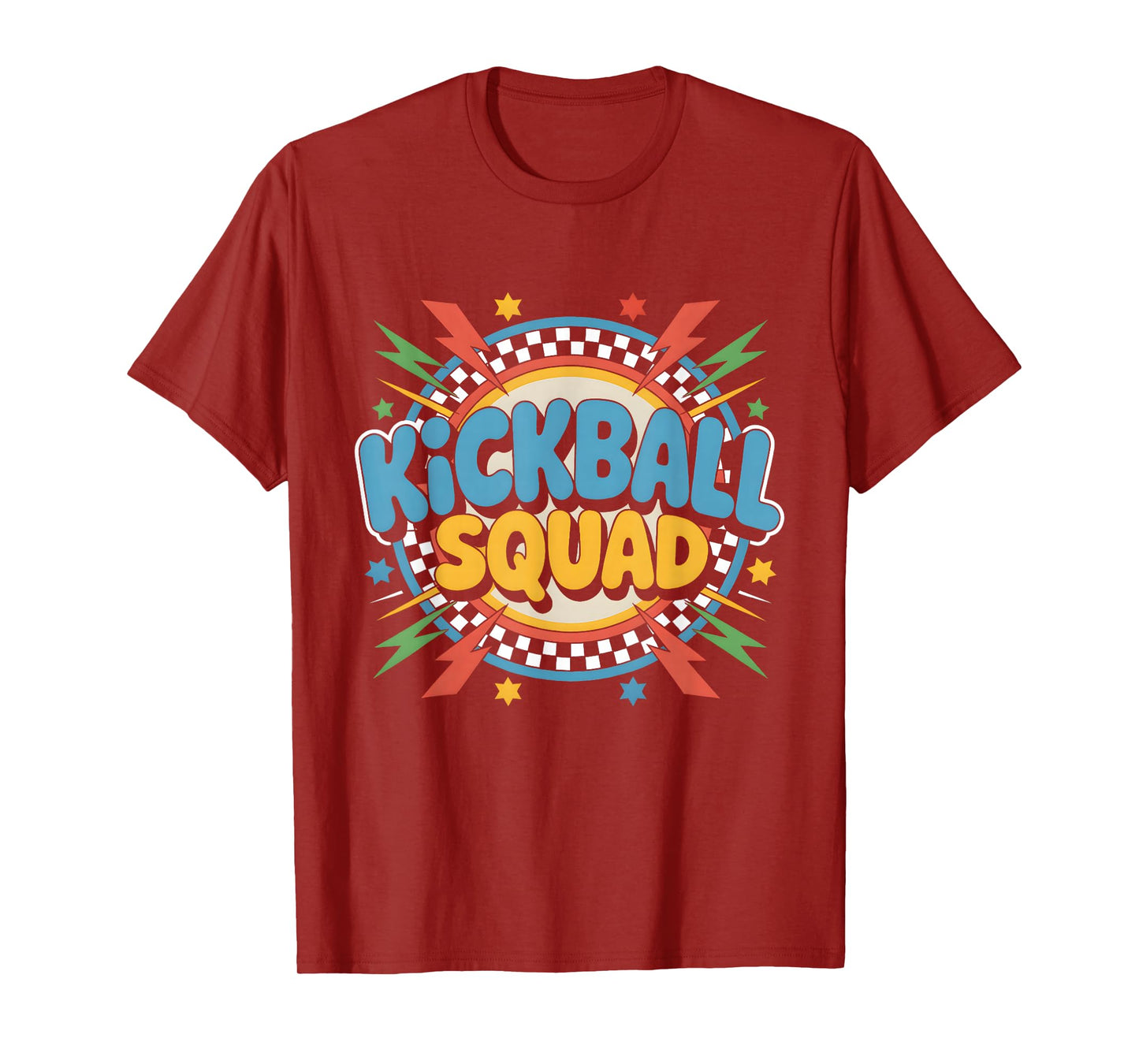 Kickball Squad Teammate Sports Lover Retro T-Shirt