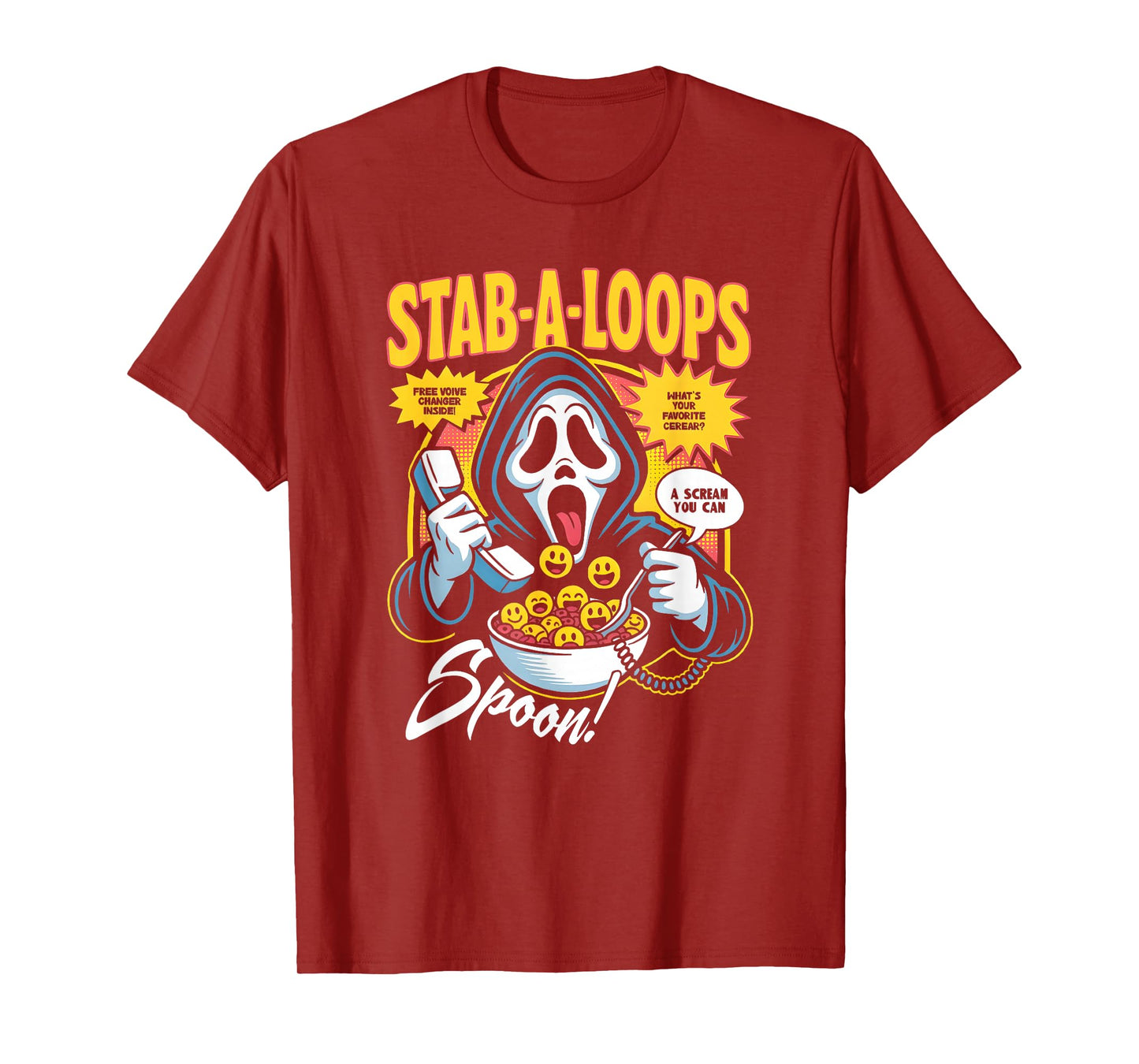 Stab-A-Loops Horror Cereal Box Halloween T-Shirt