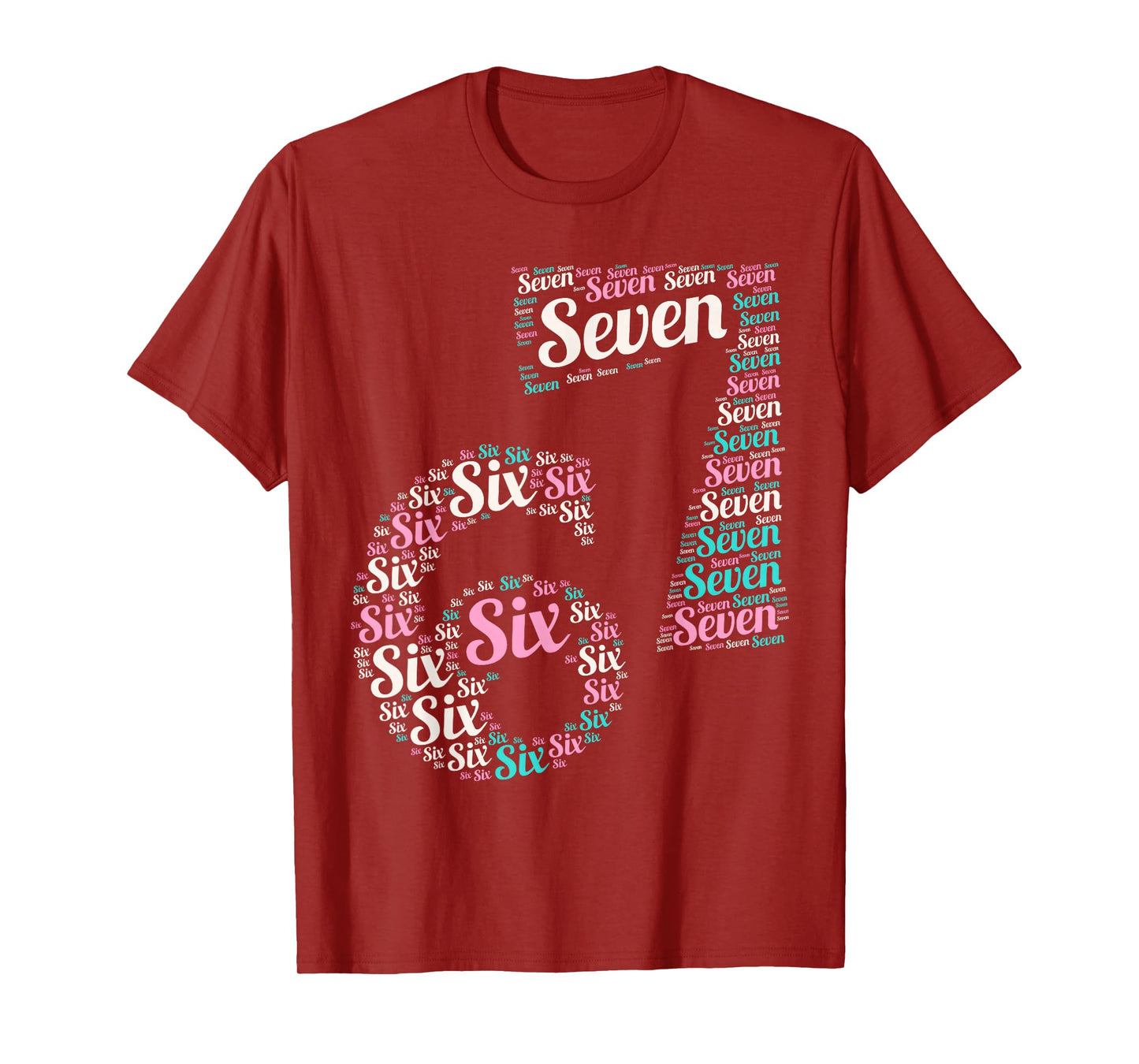 6 7 Six Seven Meme Number Cool Men Women T-Shirt