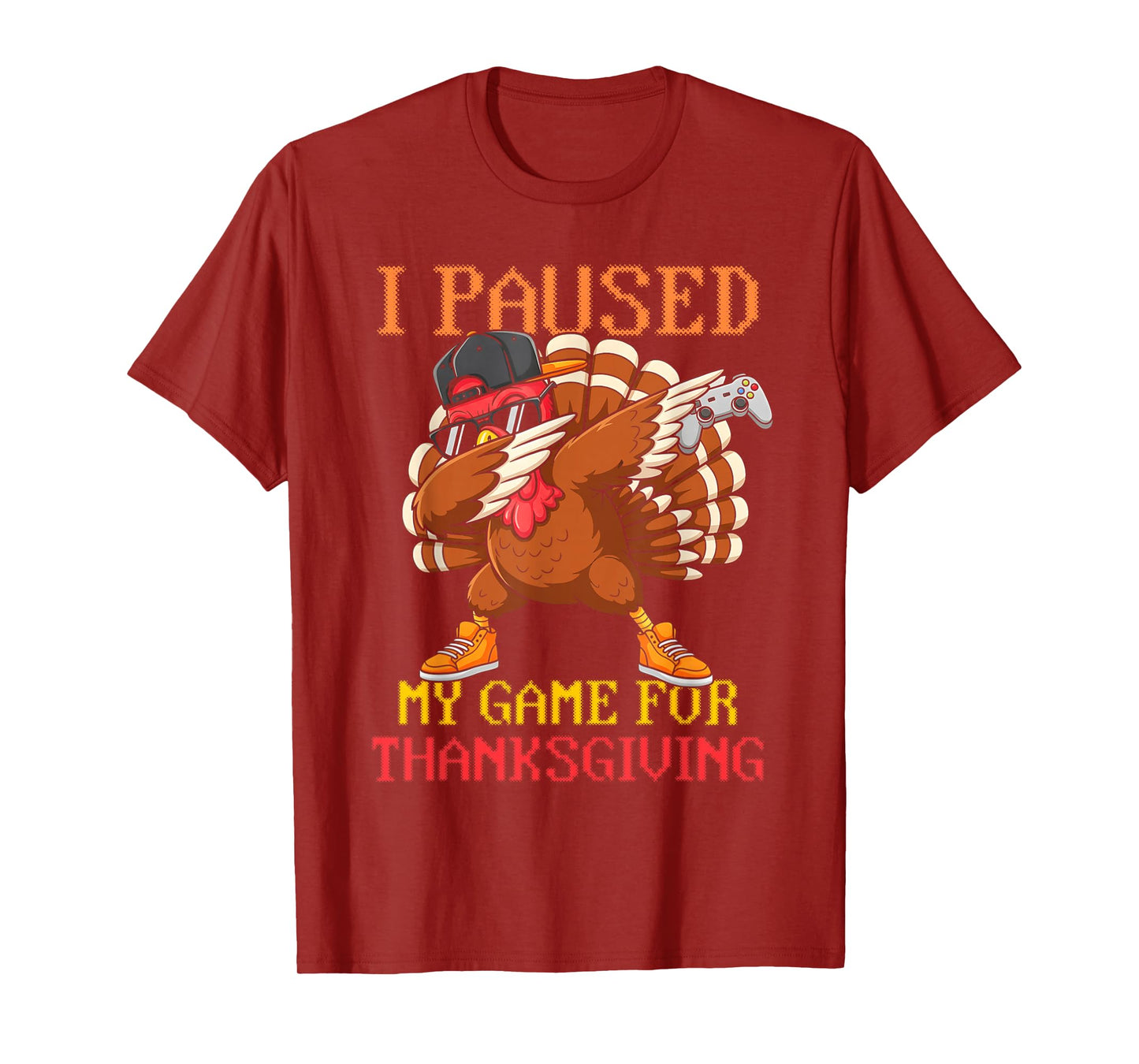 Happy Thanksgiving Gaming Fall Turkey Gamer Boys Kids Mens T-Shirt