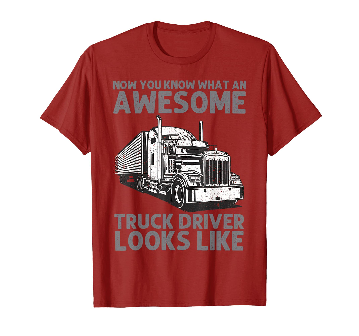 Truck Driver Art for Men Women Truck Driver Trucking Trucker T-Shirt