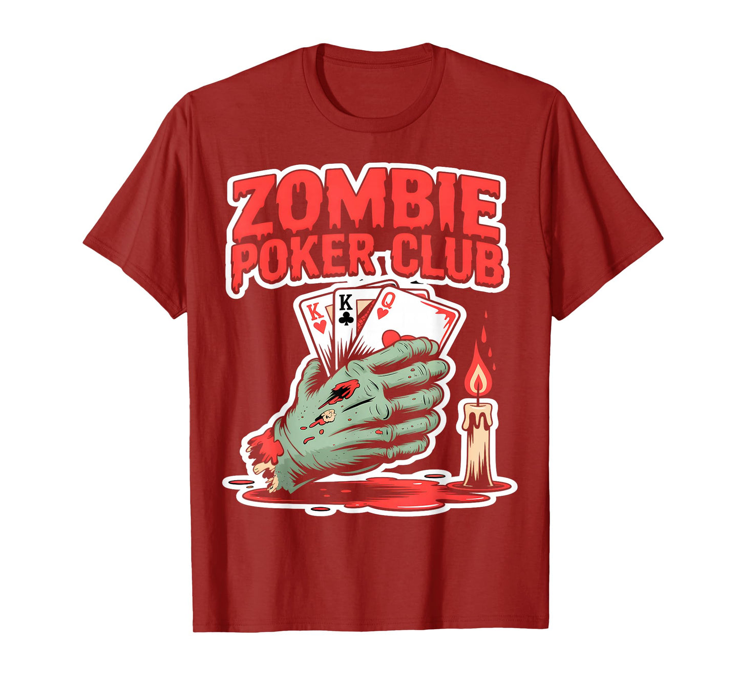 Zombie Poker Club Halloween T-Shirt