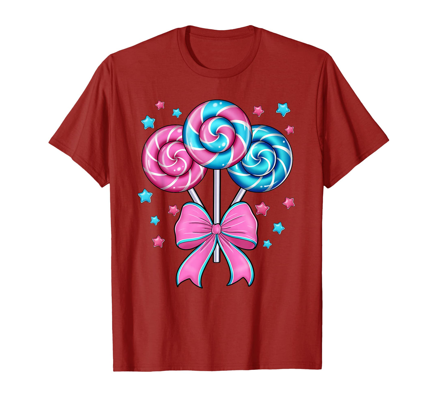 Cute Lollipop Candy Design for Women Girl Toddler Kids T-Shirt