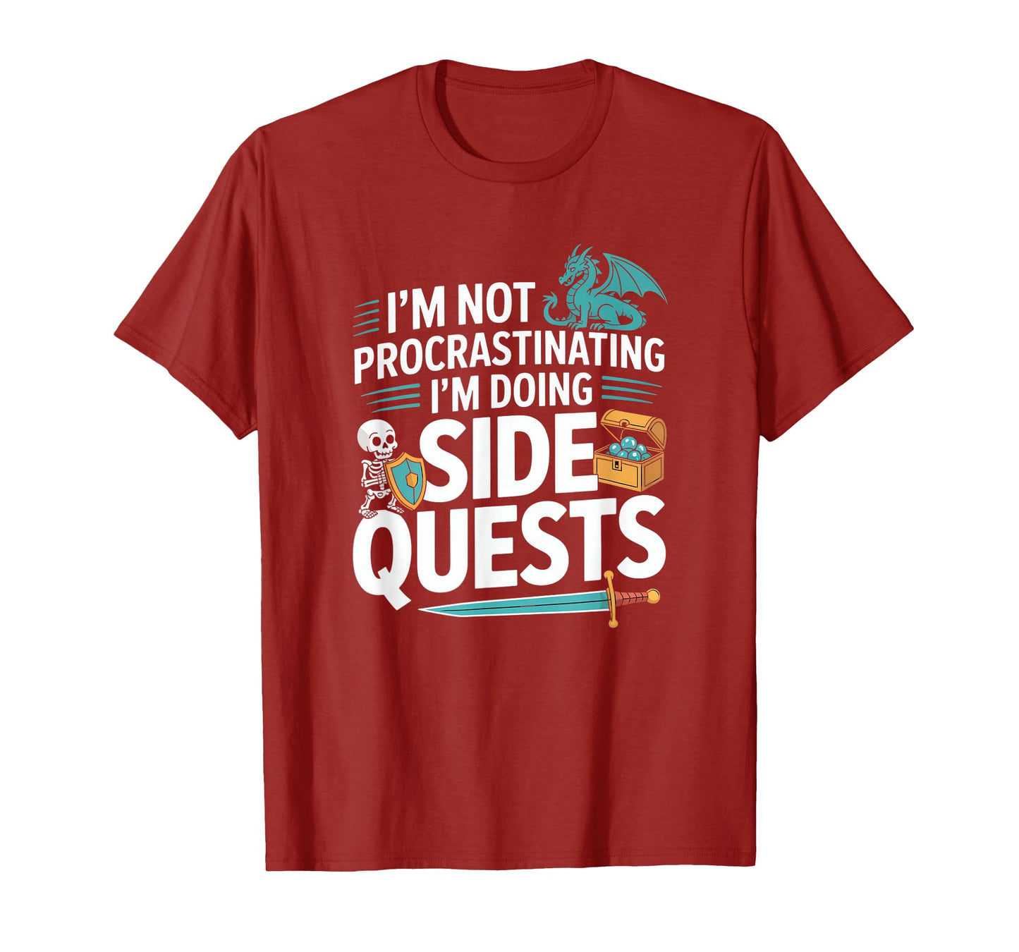I'm Not Procrastinating I'm Doing Side Quests - RPG Gamer T-Shirt