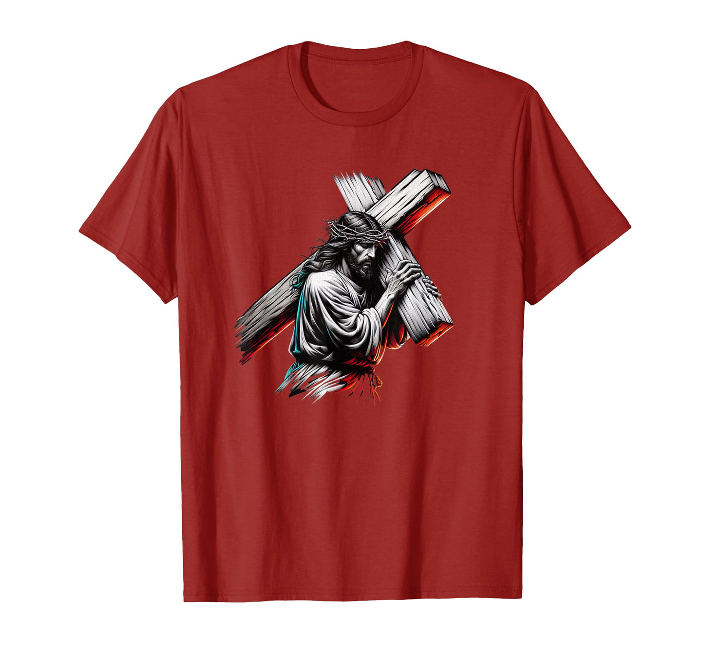 Jesus Christ Funny Crown of Thorns Crucified Saviour T-Shirt