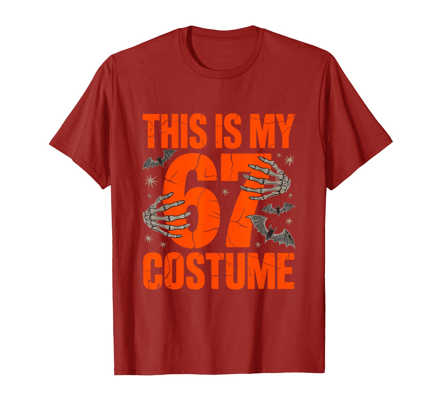 This is My Halloween 67 Costume Number 6 7 Meme Six Seven T-Shirt
