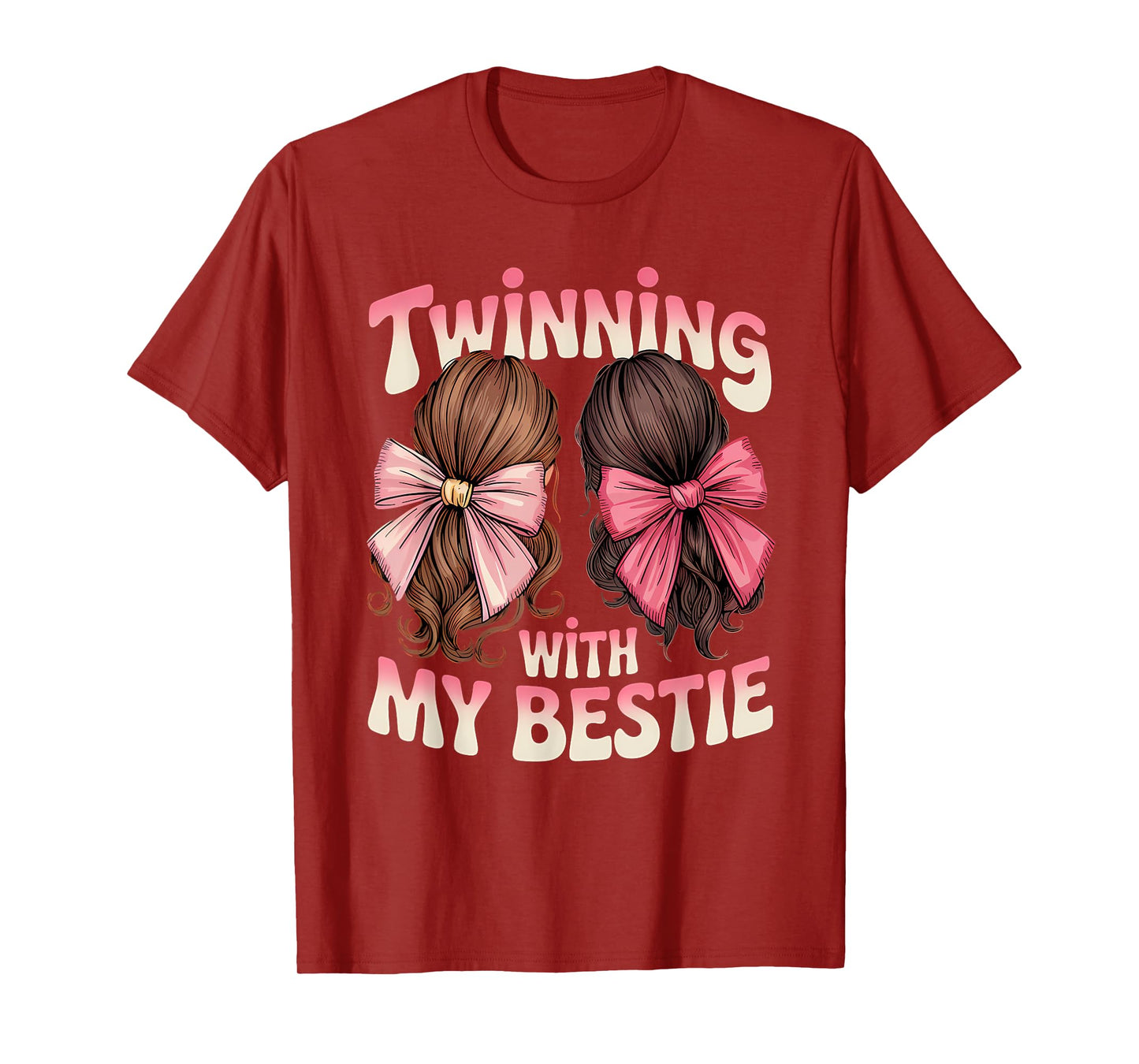 Twinning With My Bestie Twins Friends Twin Matching T-Shirt