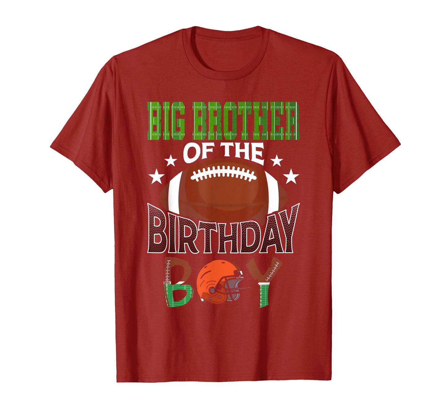 Big Brother of The Birthday Boy Football Party Family T-Shirt