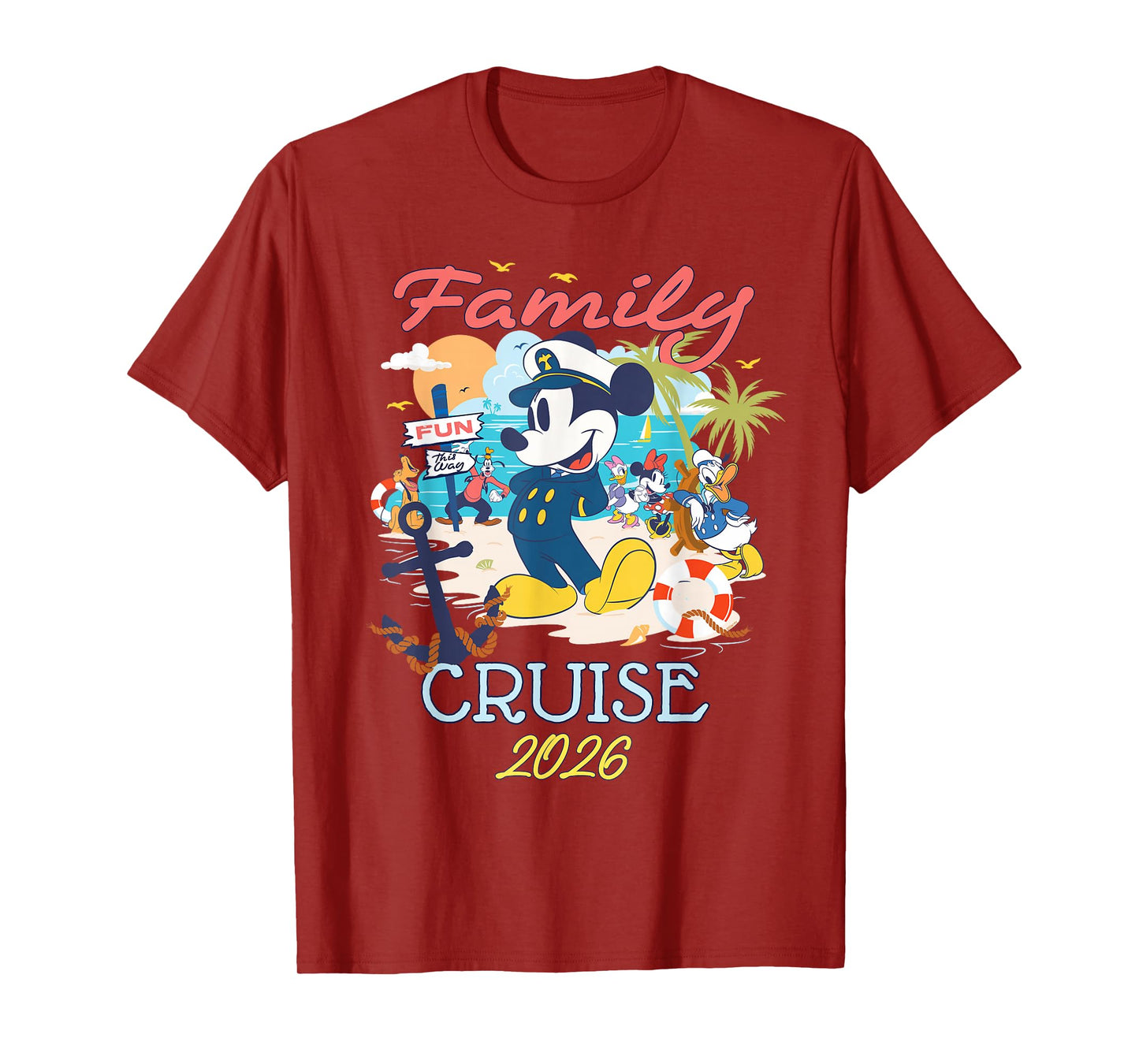 Disney Mickey Mouse & Friends Family Cruise 2026 Vacation T-Shirt