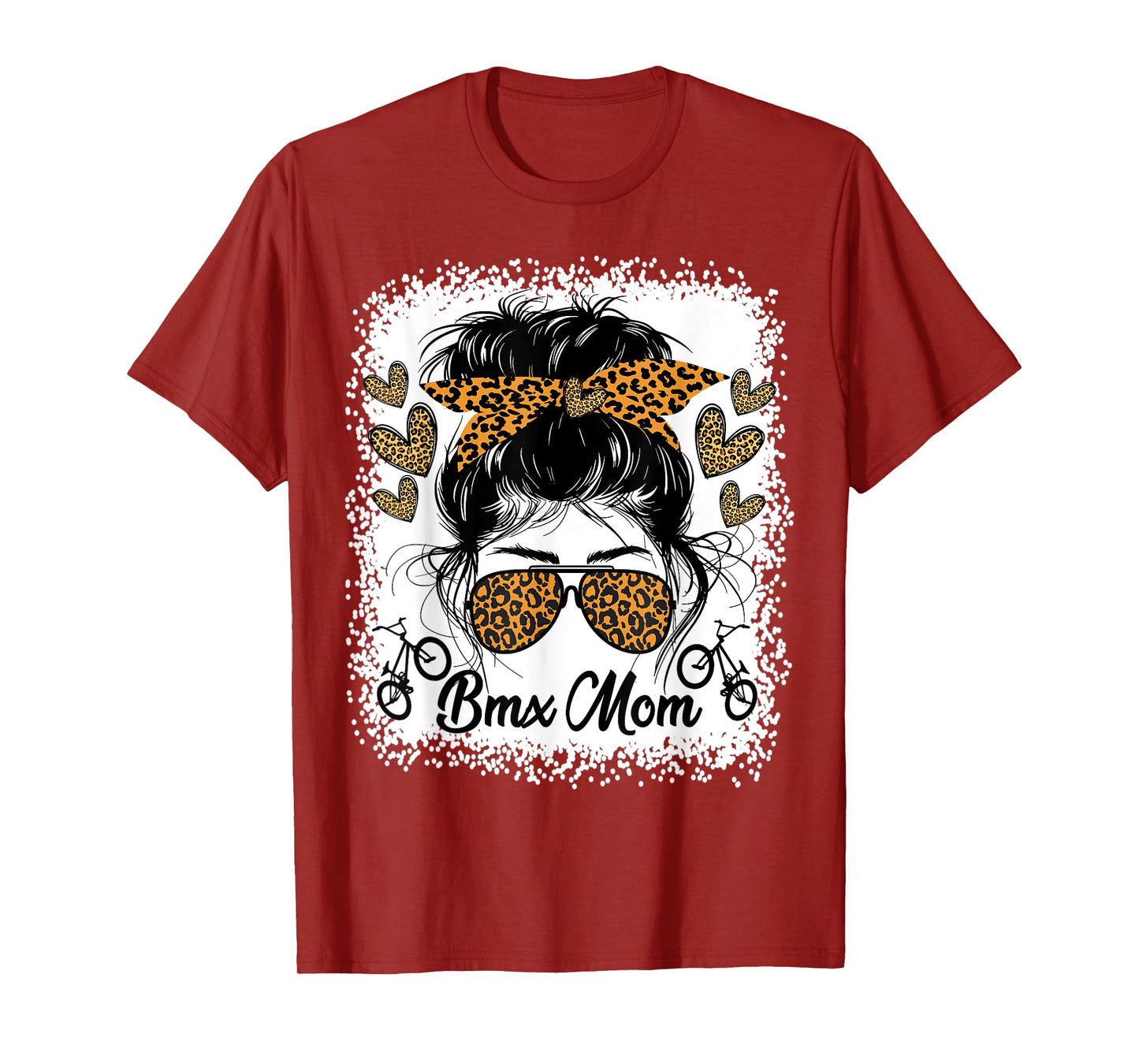 BMX Mom Bike Bicycle Cyclist Stylish Sports Mom Game Day T-Shirt