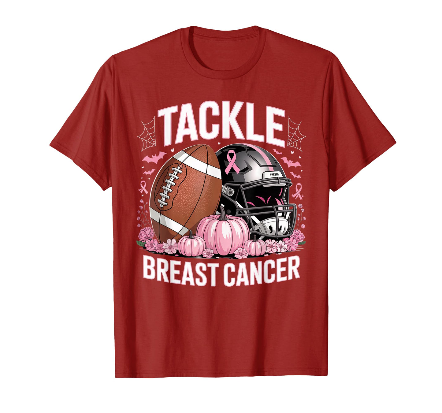 Tackle Breast Cancer Football Breast Cancer Awareness Month T-Shirt