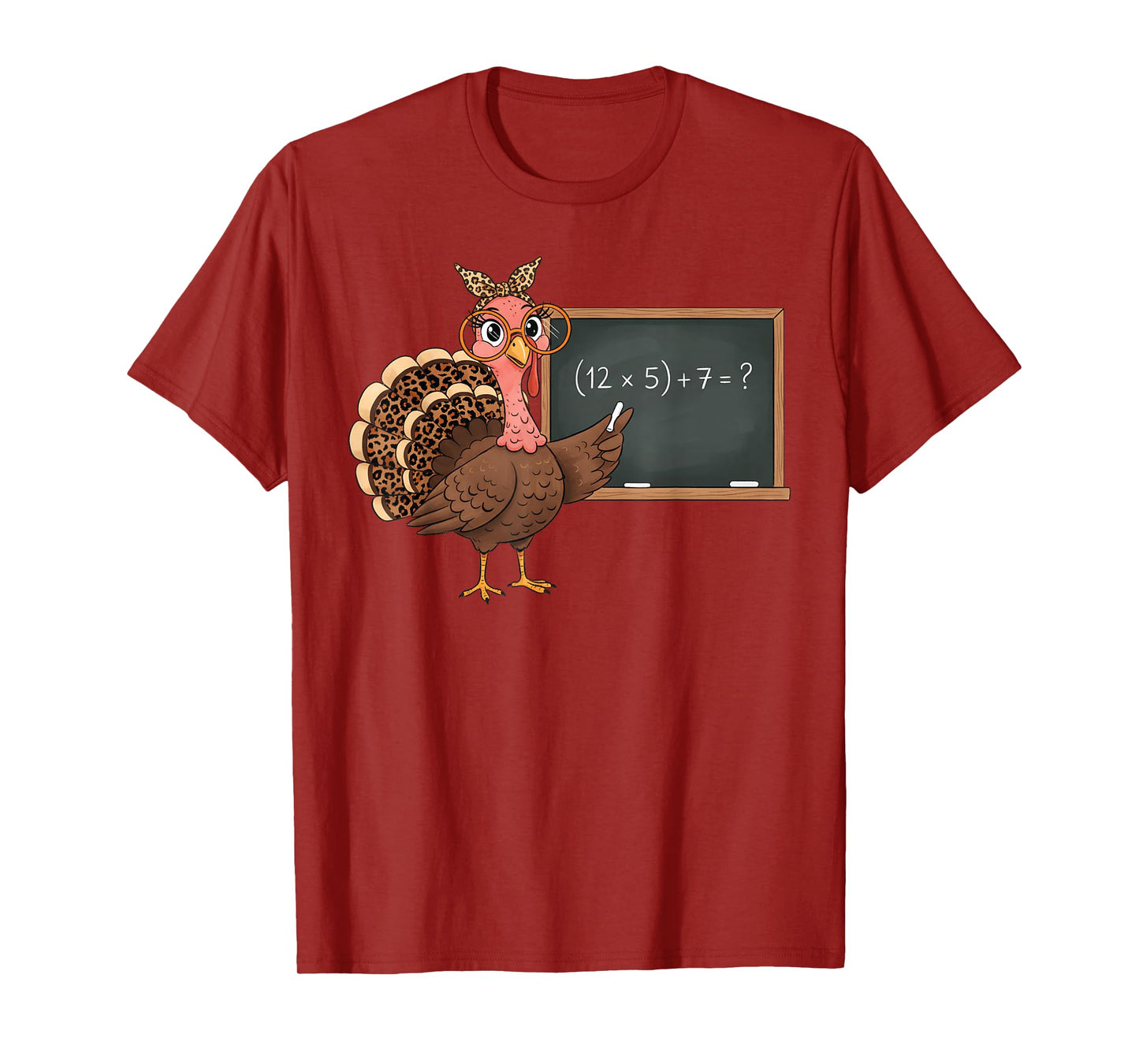 Six Seven 6 7 Meme Number 67 Turkey Thanksgiving Teacher T-Shirt