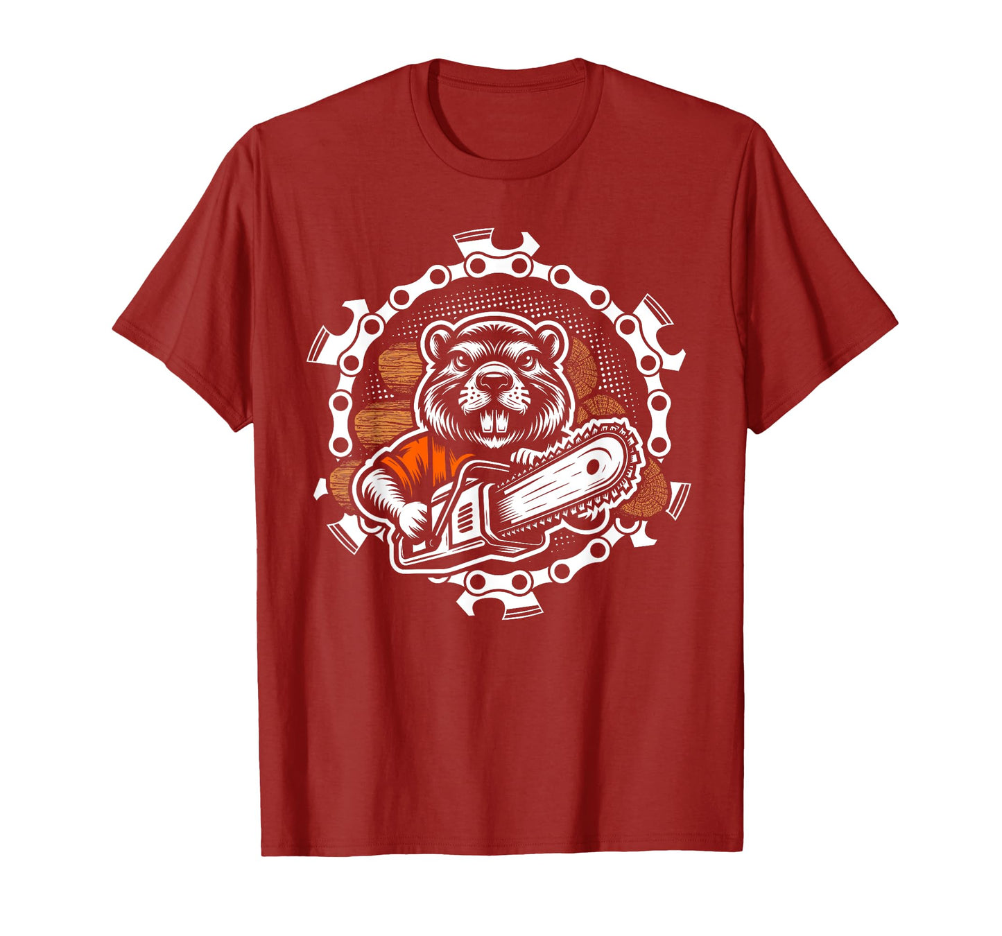 Beaver Lumberjack Forest Worker Chainsaw Wood T-Shirt