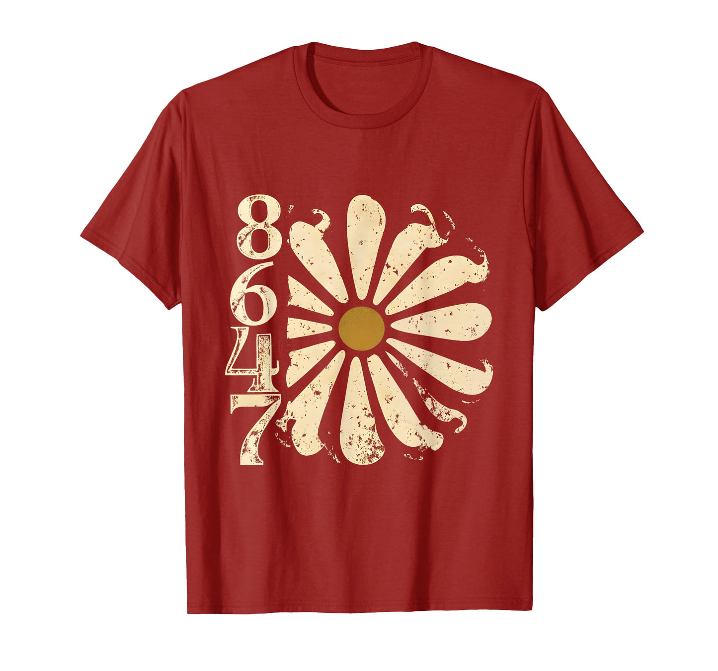 Vintage Floral 86 47 Aesthetic Wildflower Flower Costume T-Shirt