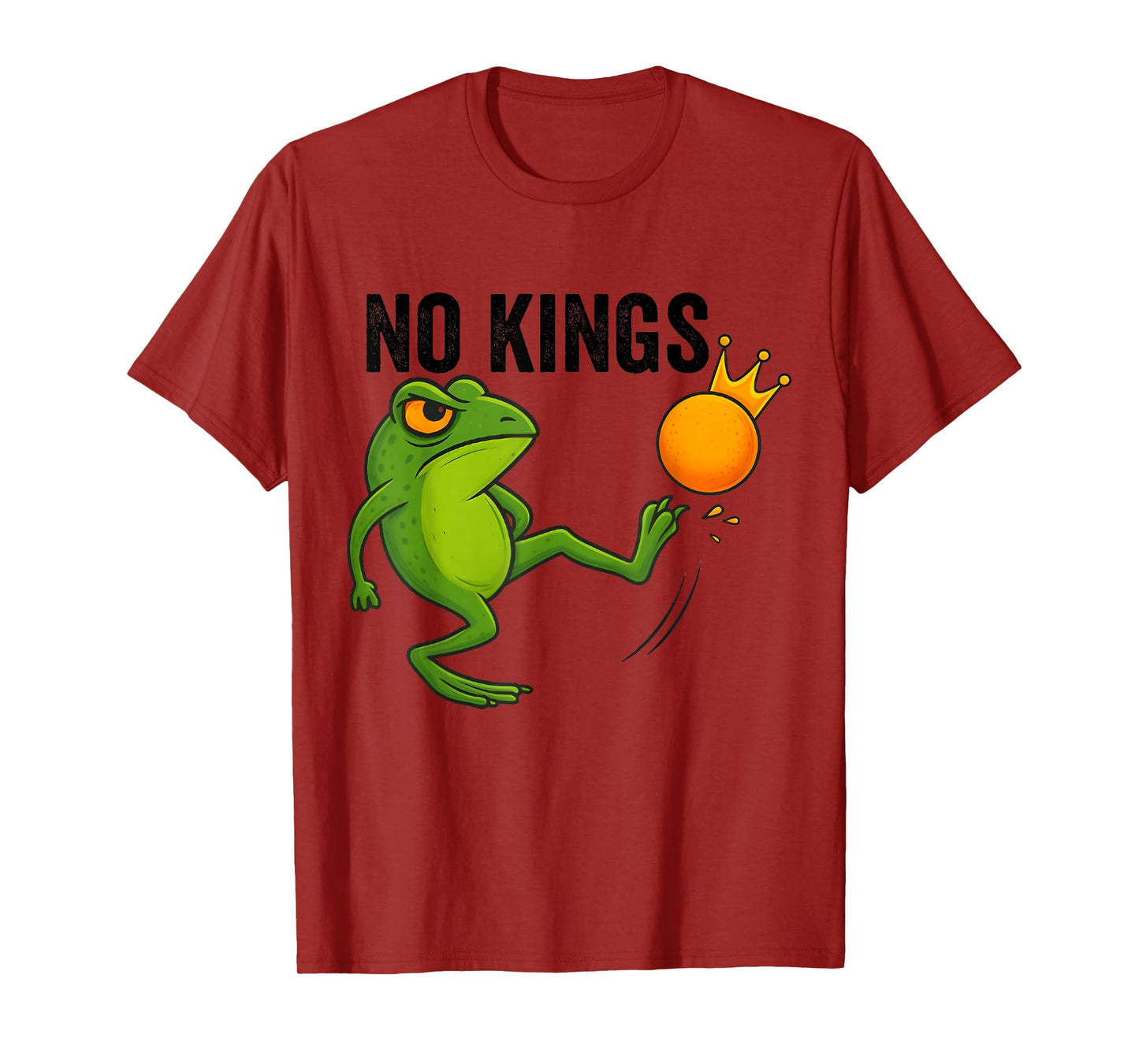Funny Portland Frog No Kings in America T-Shirt