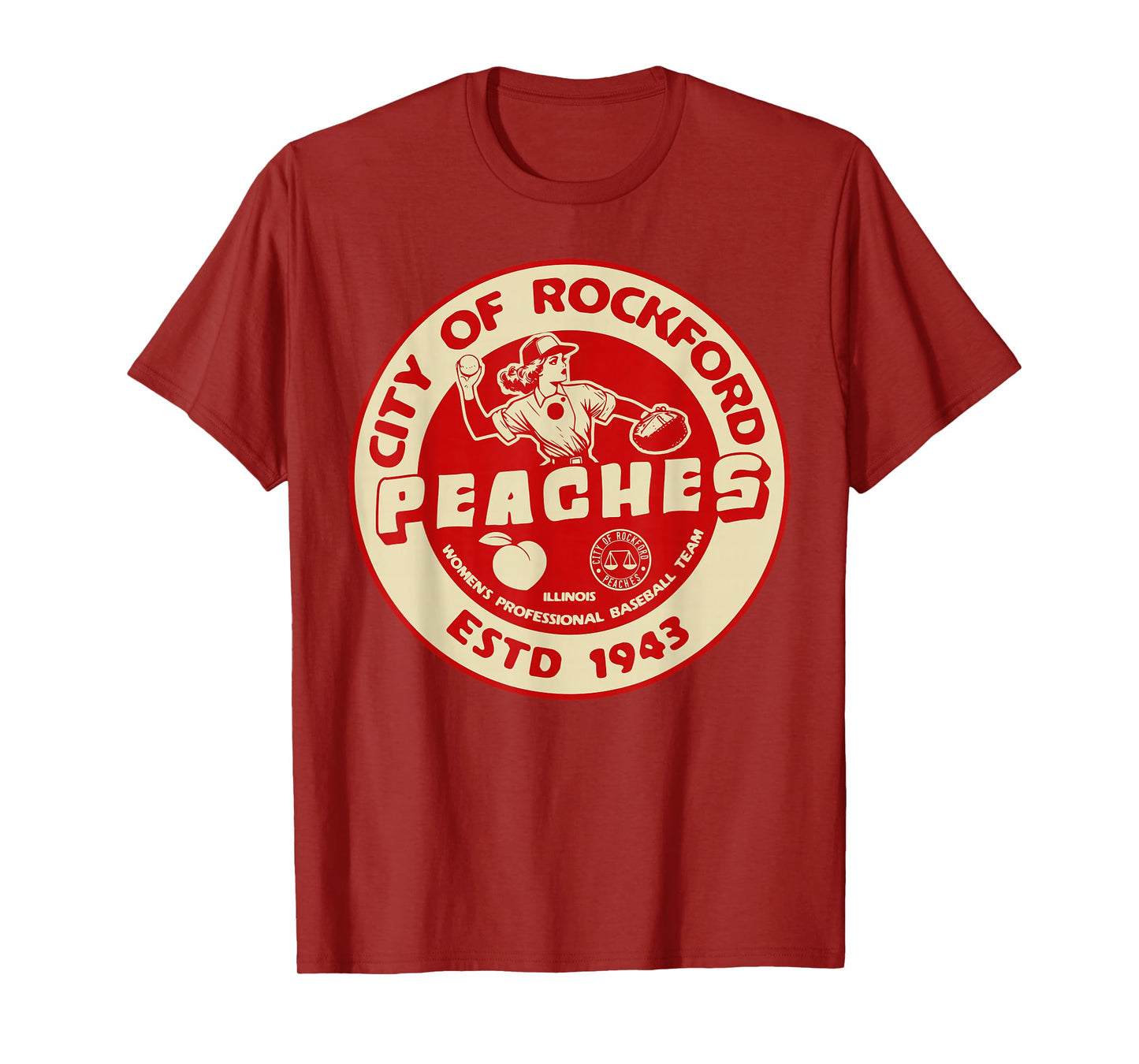 Rockford Peaches baseball 1943 T-Shirt
