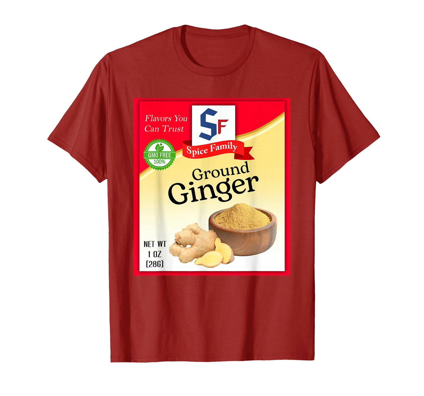 Ground Ginger Spice Group Costume Family Matching Outfit T-Shirt