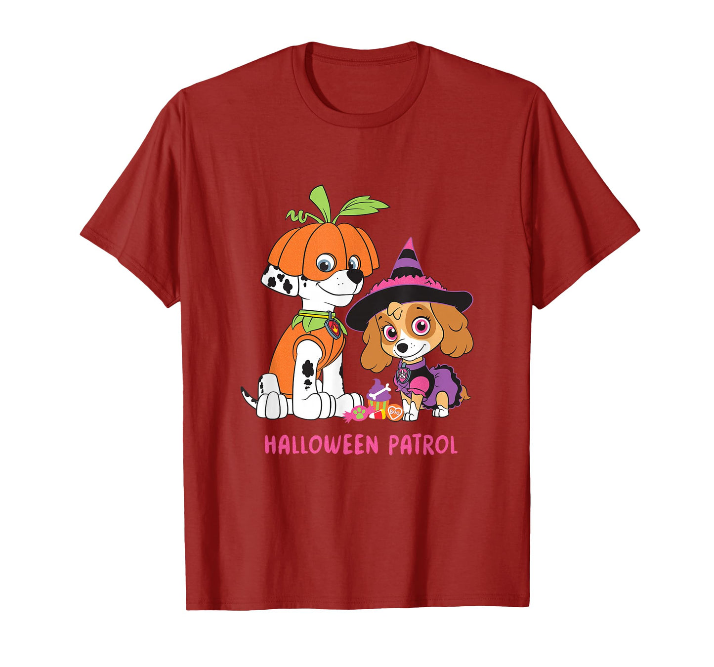 Paw Patrol Halloween Patrol Pumpkin And Witch Pups T-Shirt