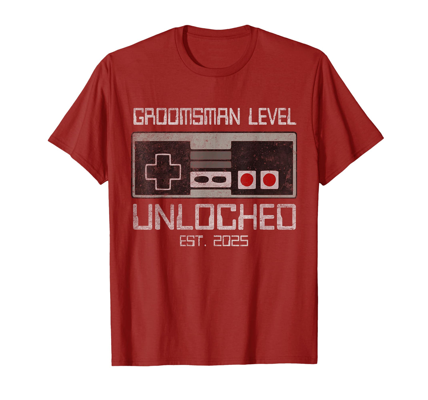 Groomsmen Matching Bachelor Party 2025 Gamer Husband Wedding T-Shirt
