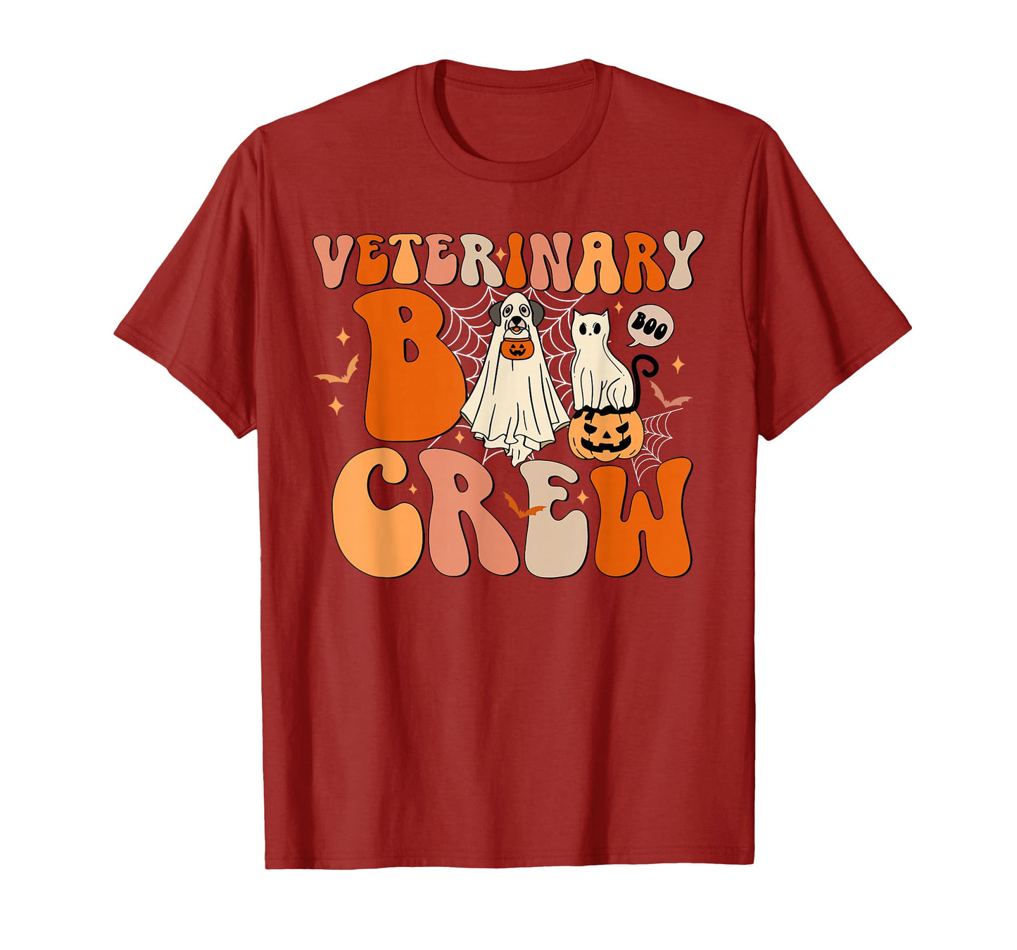 Spooky Veterinary Boo Crew Veterinarian Halloween Vet Tech T-Shirt