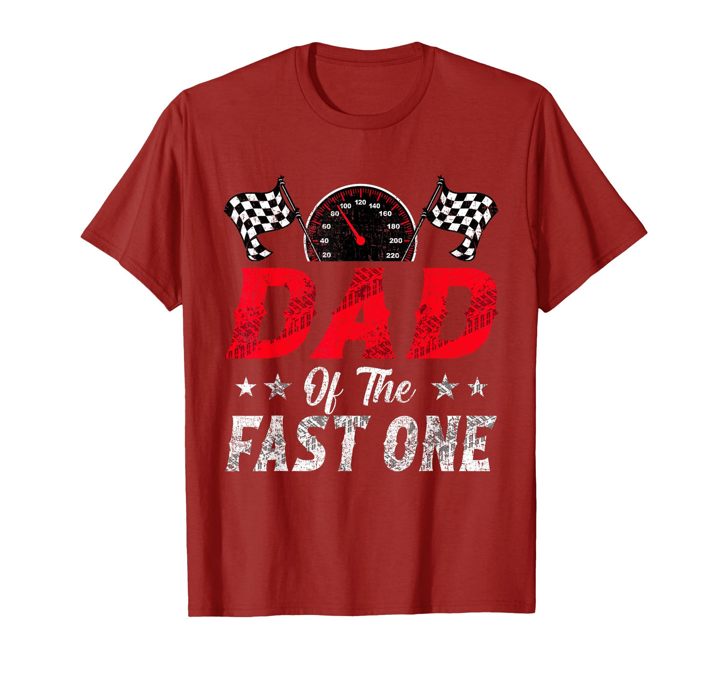 Dad Of The Fast One 1st Birthday Racing Car Family T-Shirt