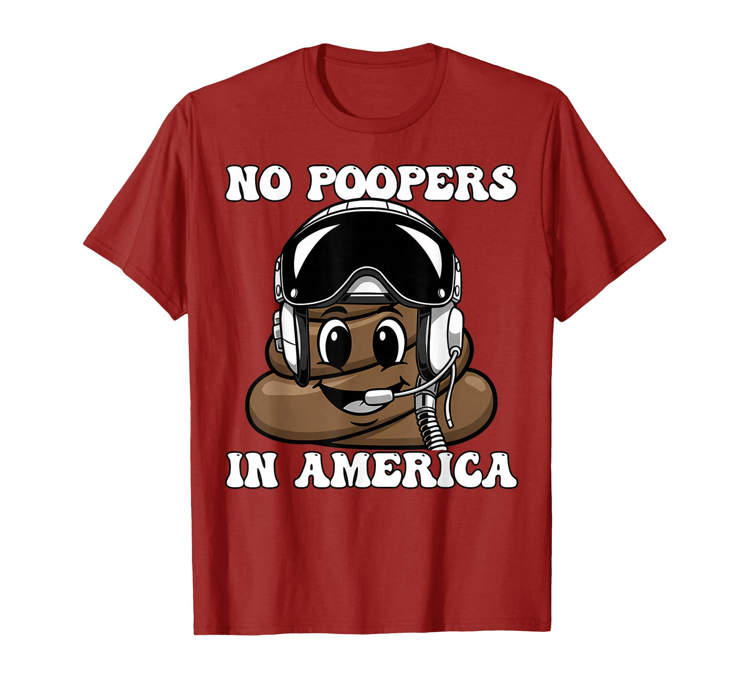 No Kings in America Resist Funny Pooper Jet Fighter Pilot T-Shirt