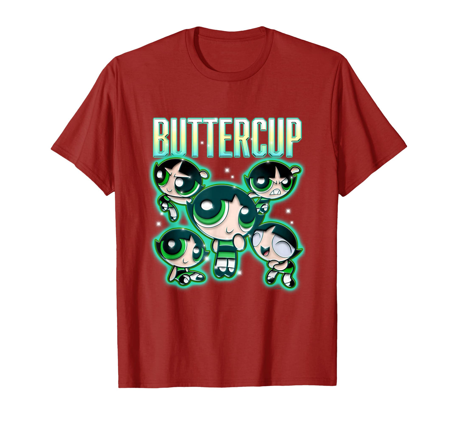 The Powerpuff Girls Buttercup Chrome Multi Pose T-Shirt