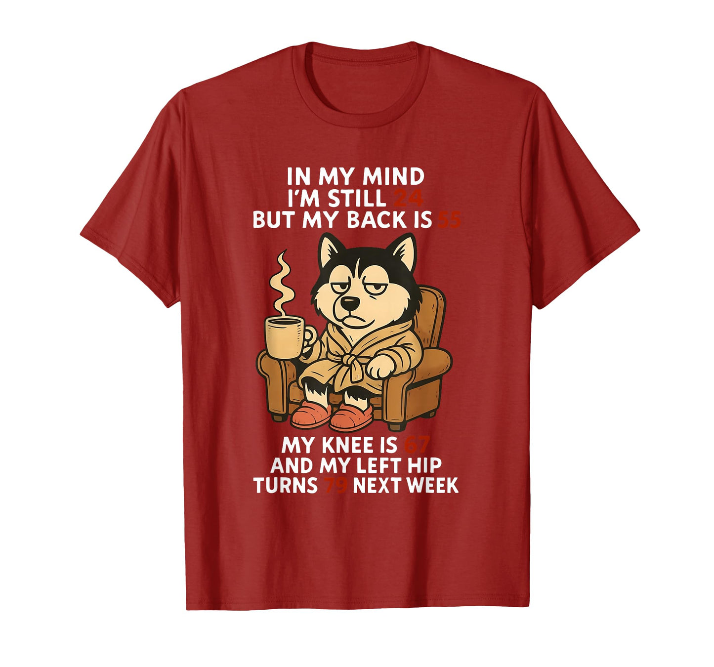 in My Mind I'm Still 24 But My Back is 55 My Knee is 67 T-Shirt