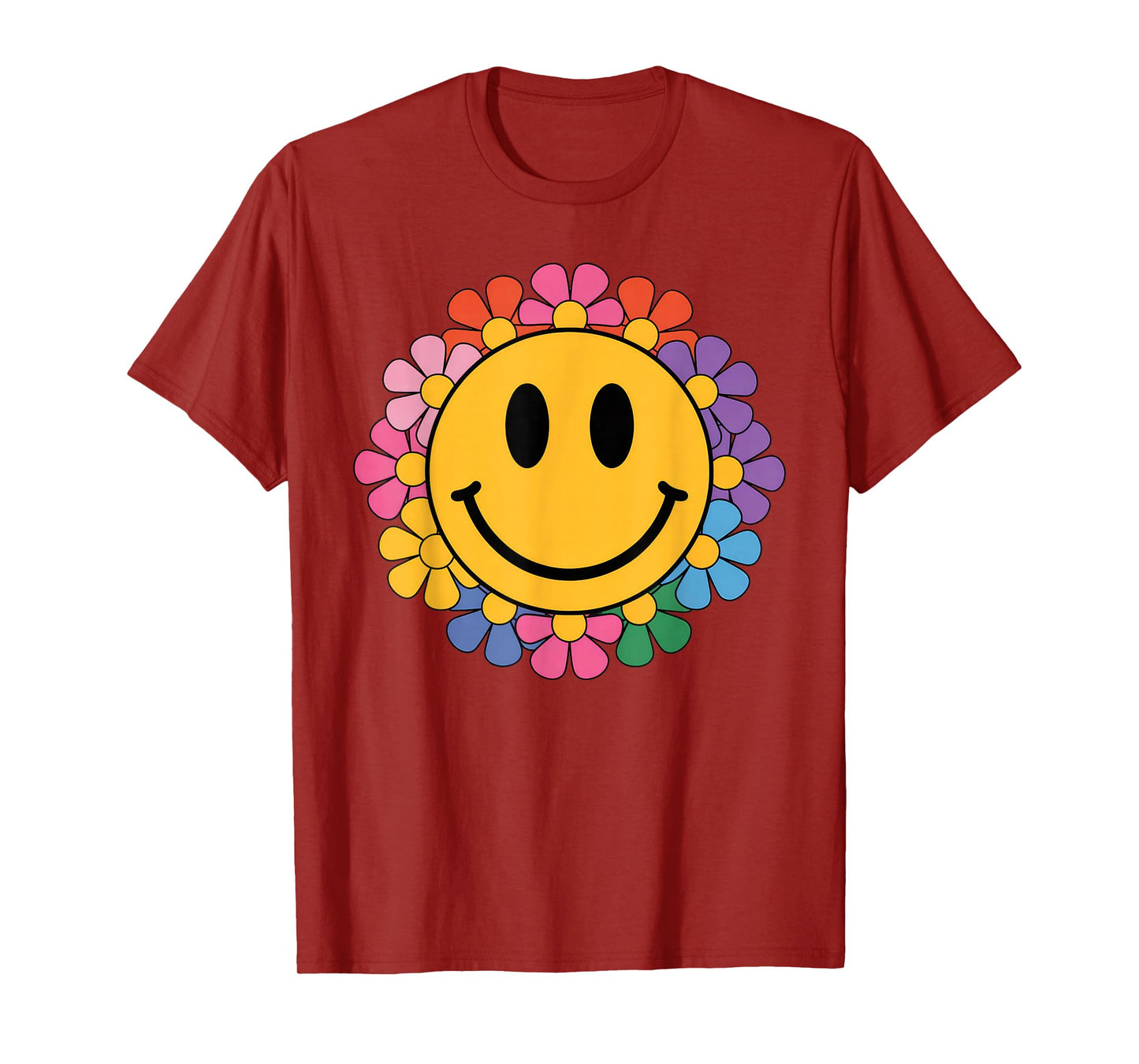 Happy Retro Daisy Smile Face Preppy Aesthetic Men Women Kids T-Shirt