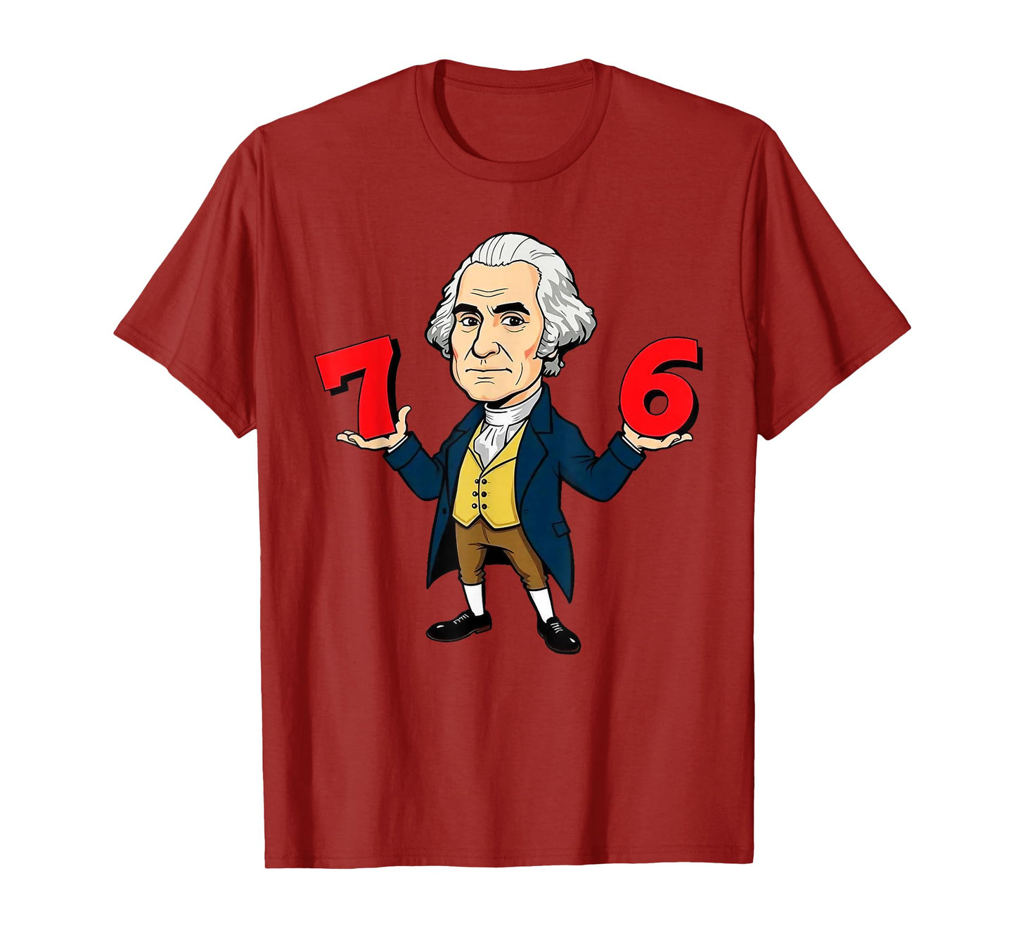 6-7 7-6 George Washington Shirt Six Seven American Design T-Shirt