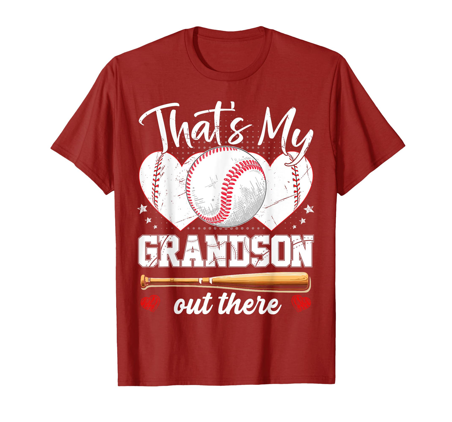 That'S My Grandson Out There Baseball Grandma Mother's Day T-Shirt