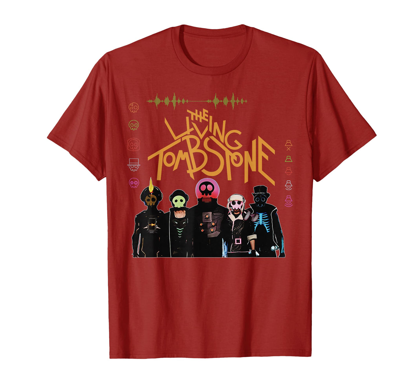 The Living Tombstone Unisex Classic Cartoon T-Shirt - Black, Small