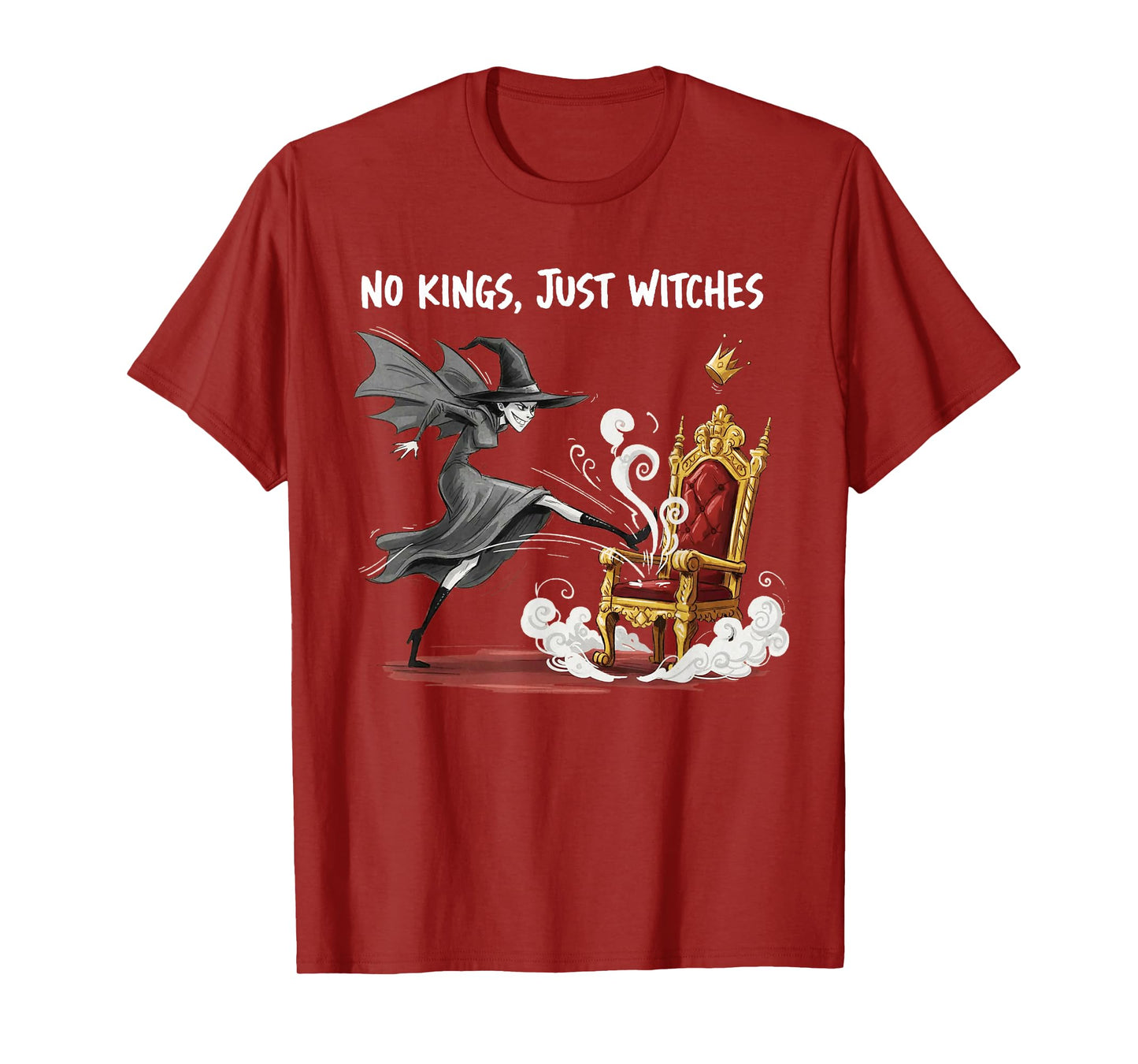 No Kings Just Witches Funny Witchcore Halloween Art T-Shirt