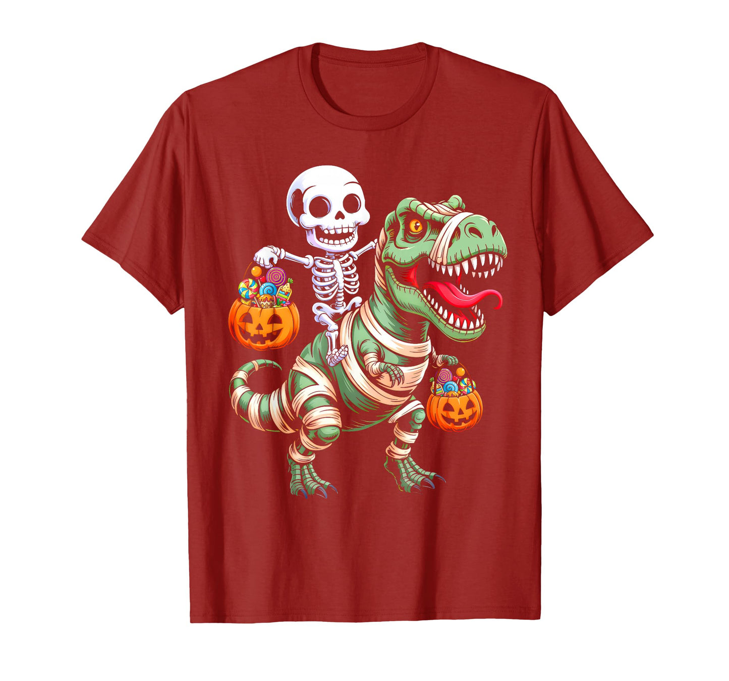 Toddler Boy Halloween Shirt Kids Skeleton Dinosaur Halloween T-Shirt
