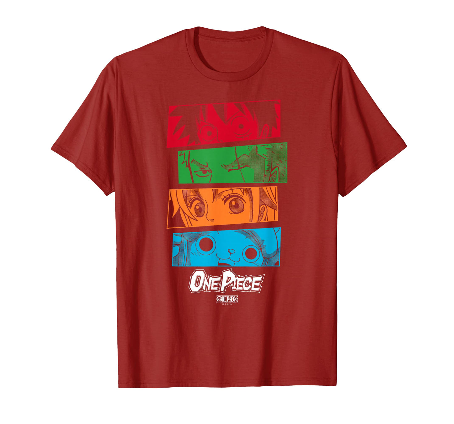 One Piece Anime Straw Hat Crew Character Eyes T-Shirt