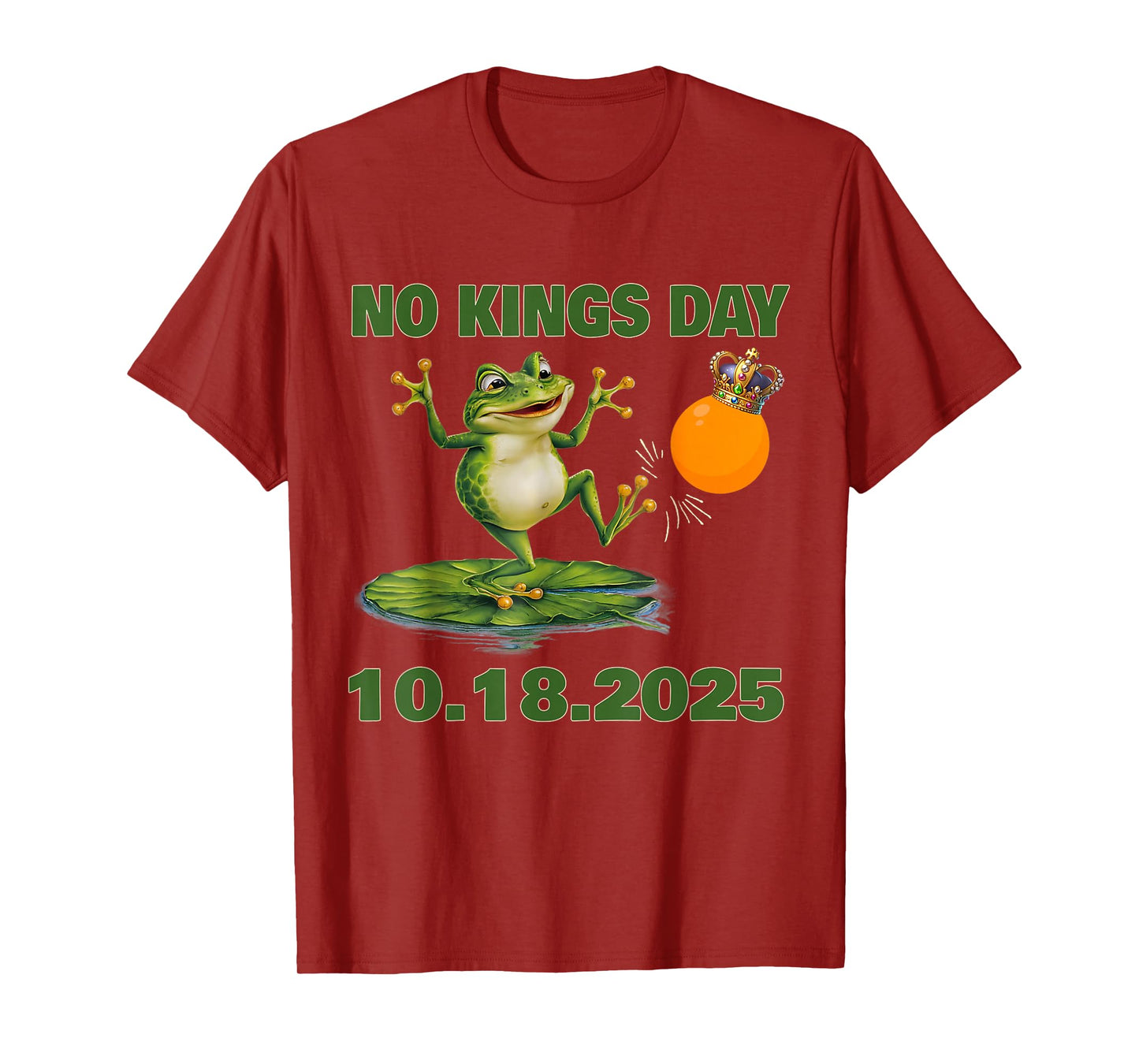 Funny No Kings Portland Frog Protest Men Women Tee T-Shirt