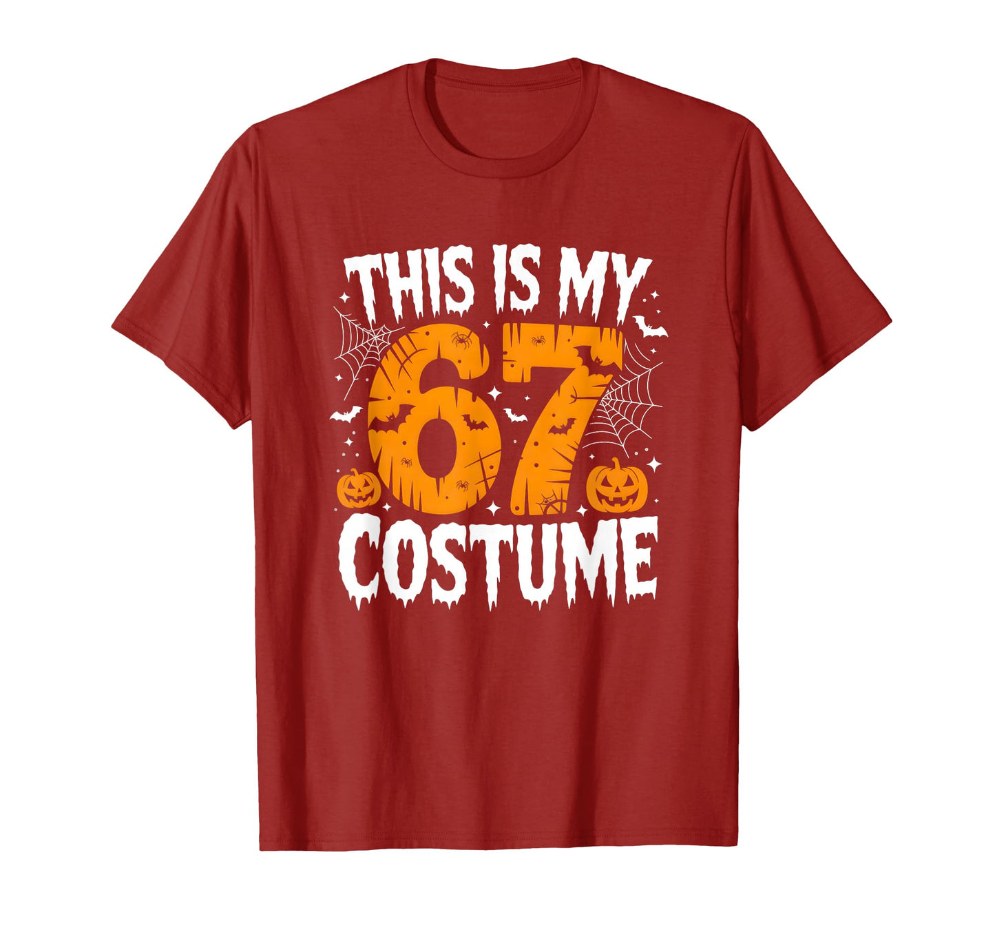 This is My Halloween 67 Costume Lazy Brainrot Meme Boys Kids T-Shirt
