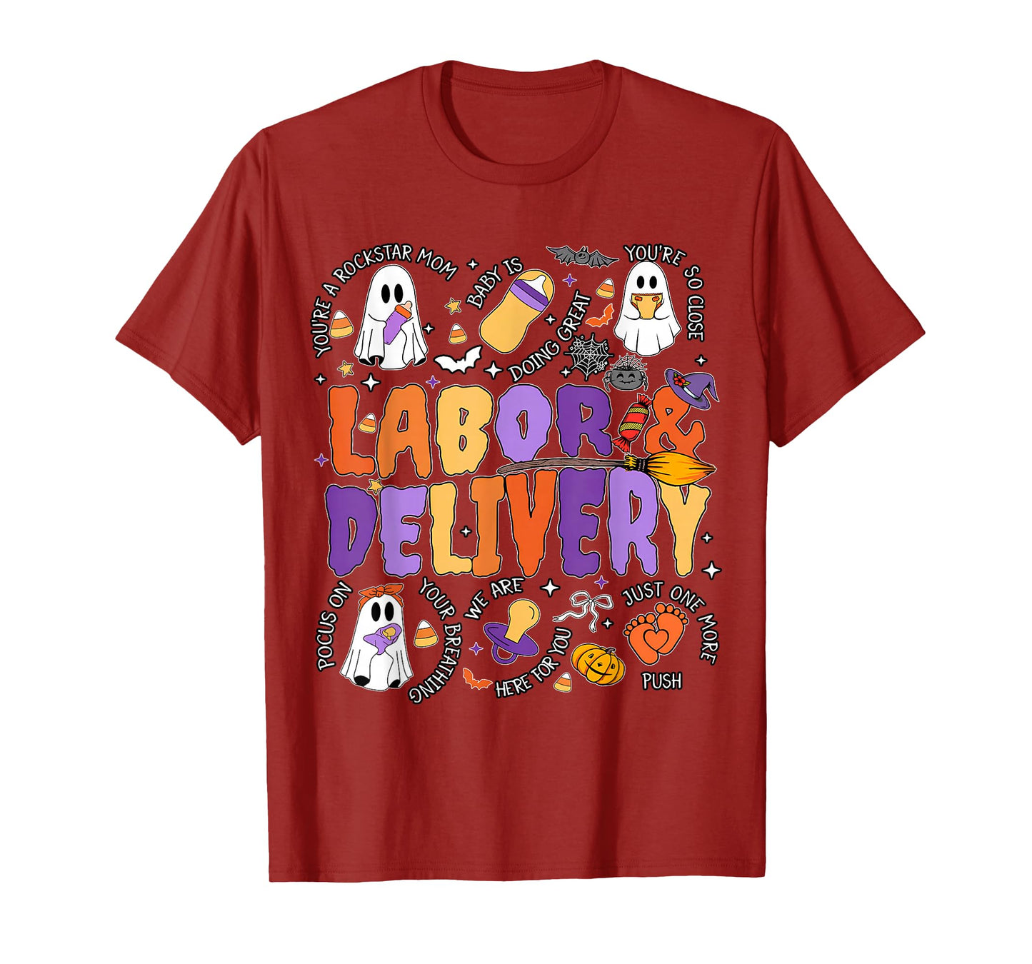 Cute Halloween Labor and Delivery Nurse, Halloween L&d Nurse T-Shirt