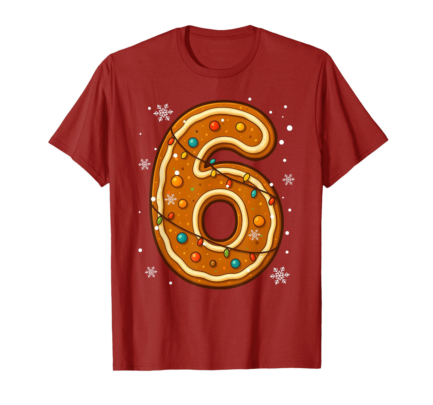 6 7 Gingerbread Meme Christmas Matching Couple Boy Girl Teen T-Shirt