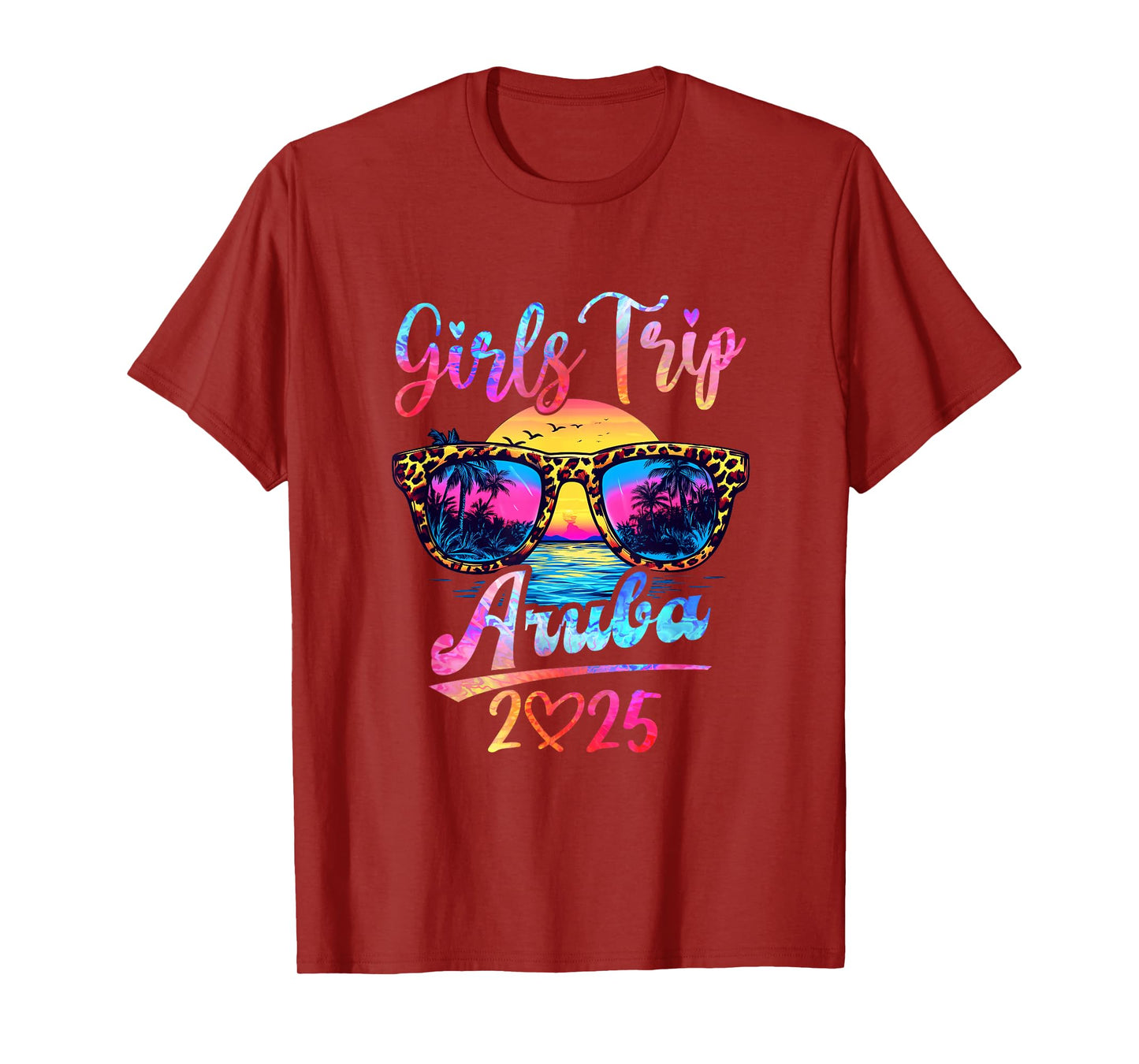 Girls Trip Aruba 2025 Matching Summer Vacation Women T-Shirt