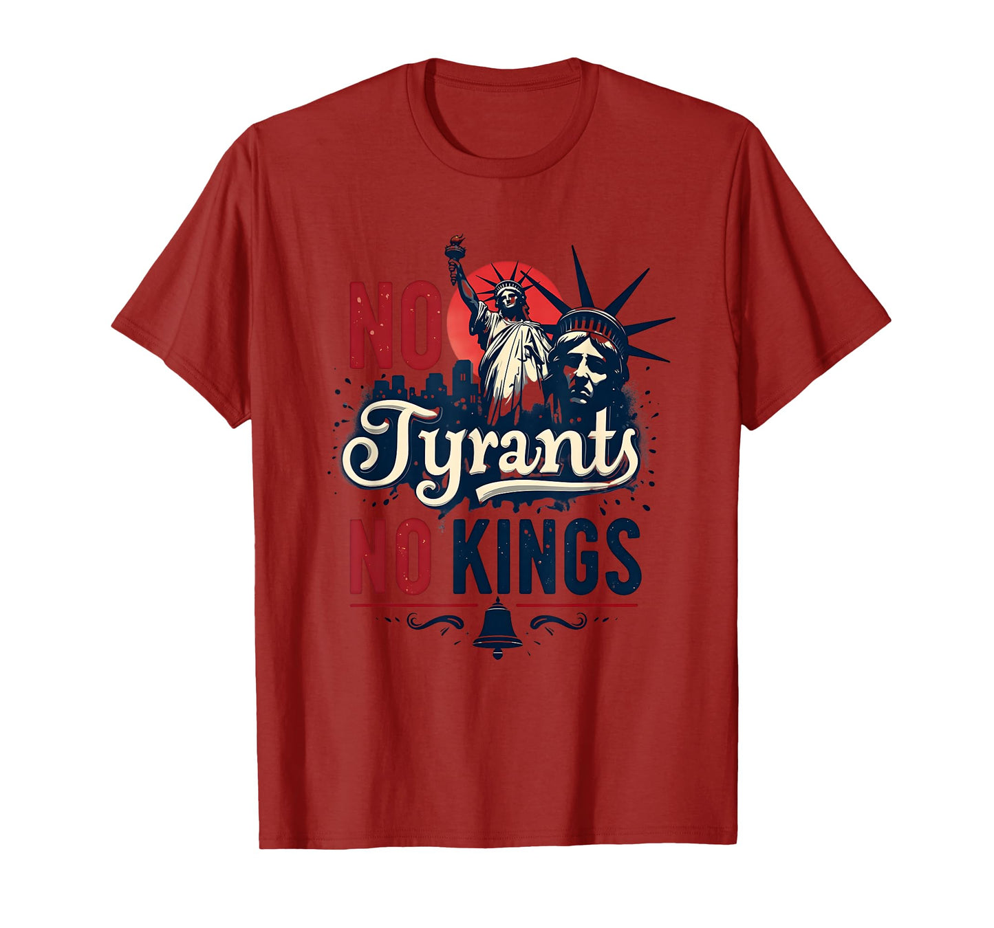 No Tyrants,No Kings Pro Democracy Resist Political Statement T-Shirt