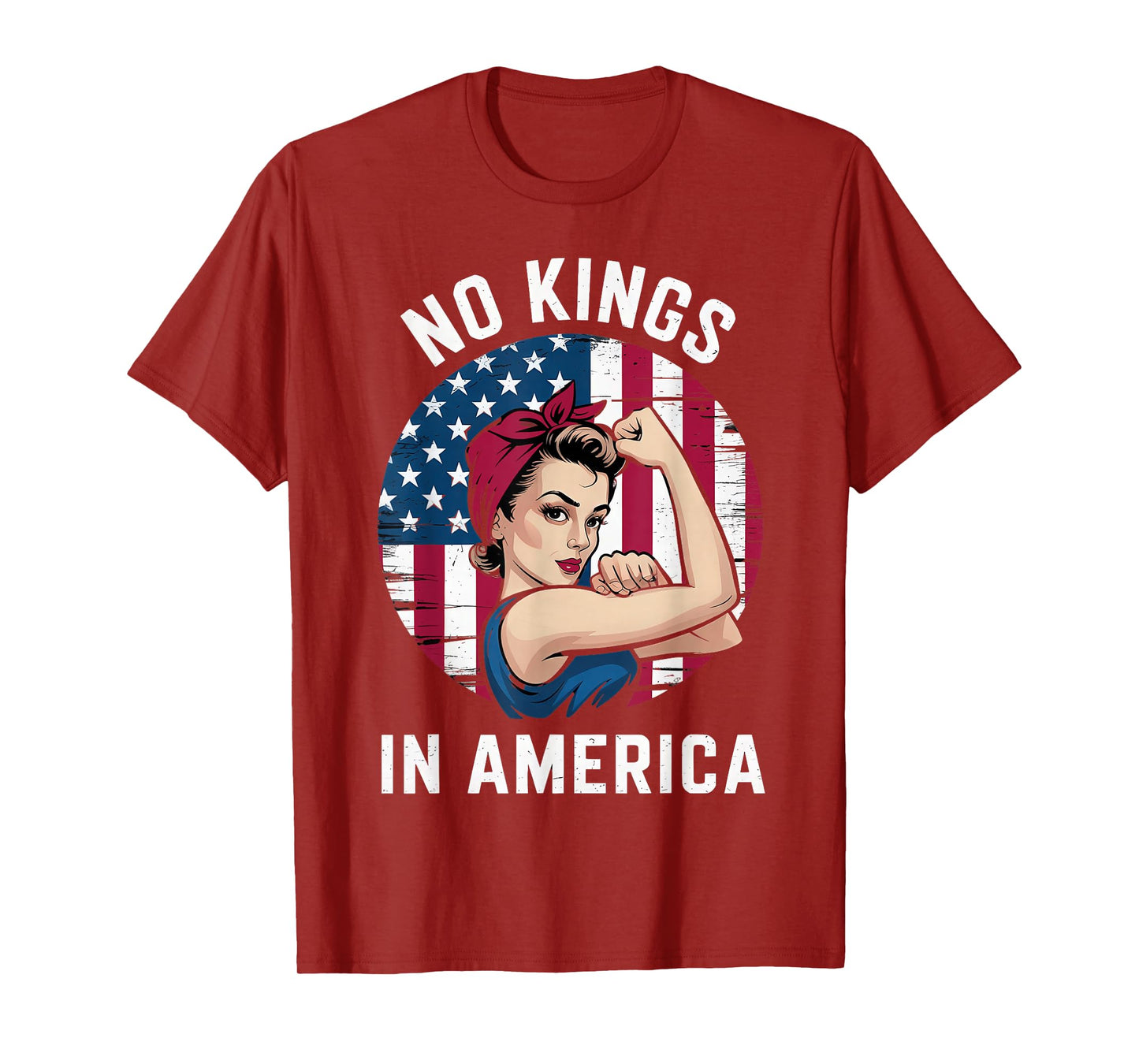 No Kings Vintage America No Kings in America T-Shirt