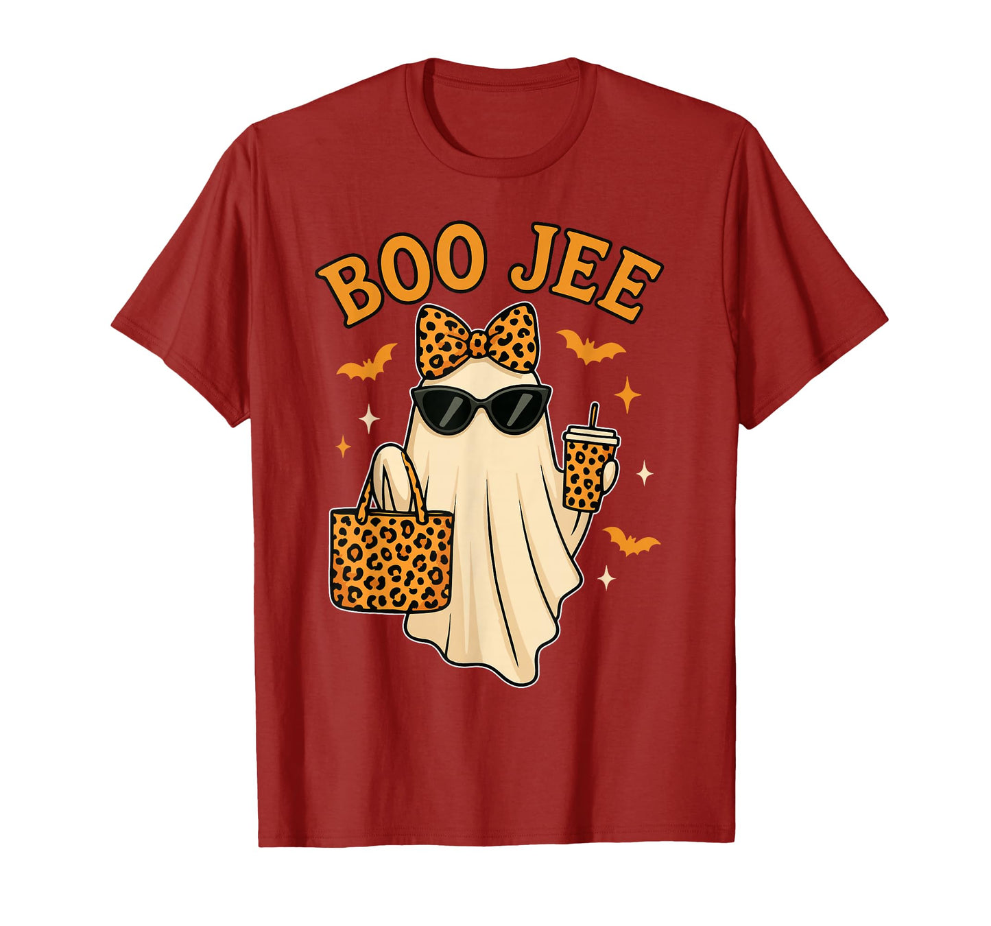 Boojee Ghost Halloween Shirt Women Girls Boo JEE Ghost Kids T-Shirt