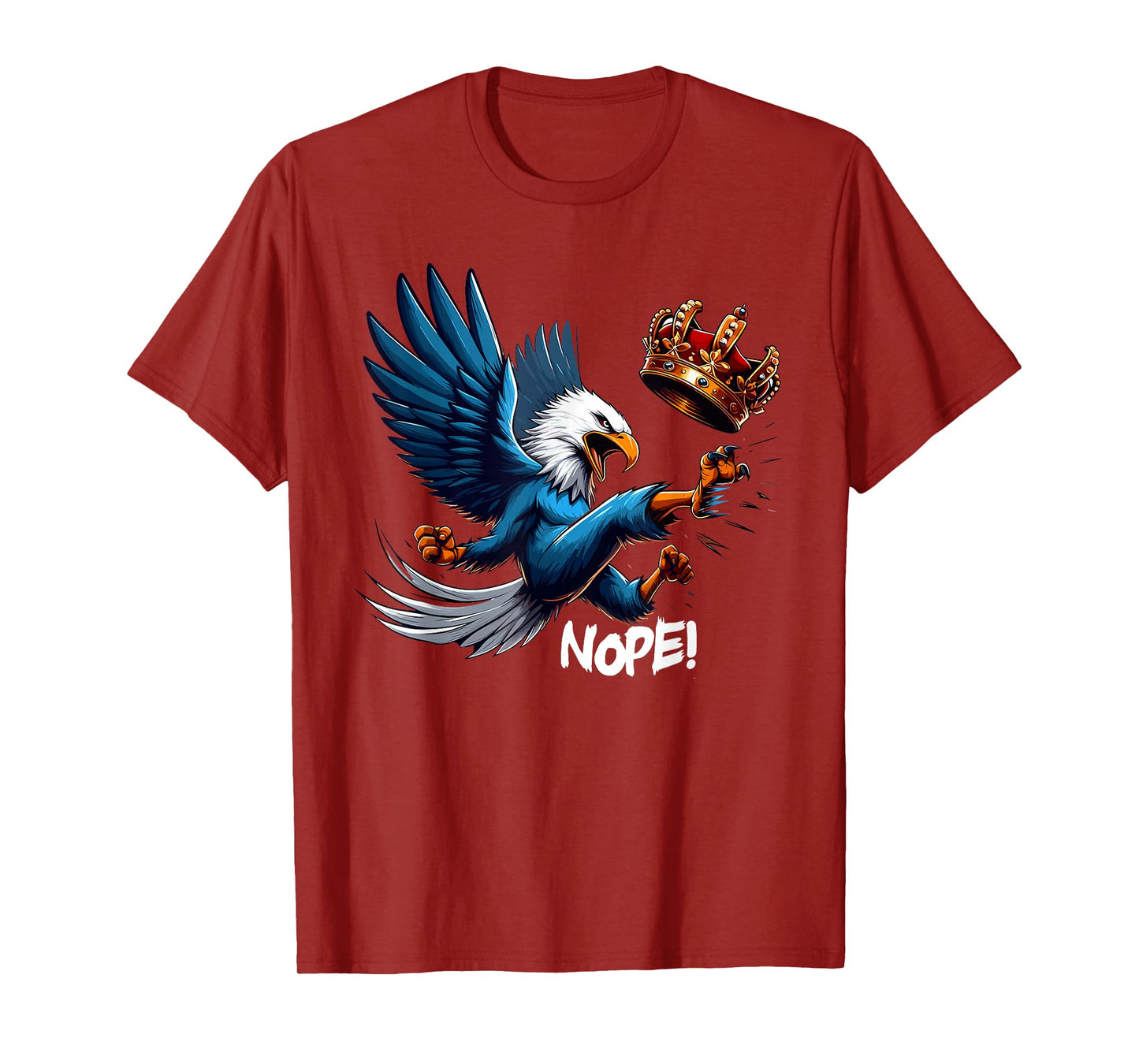 No Kings Nope Bold Minimal Protest Statement T-Shirt